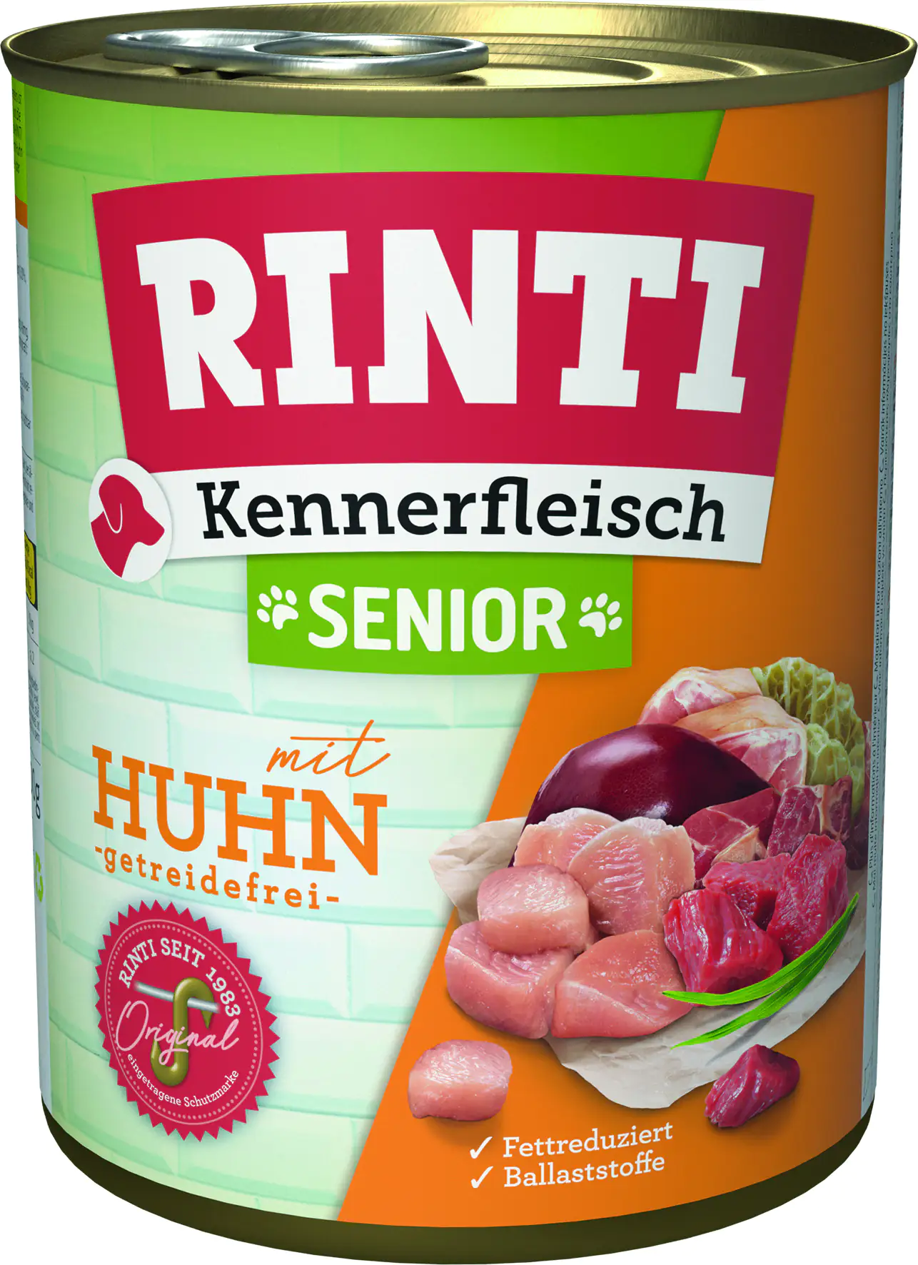 Rinti Kennerfleisch Hundenassfutter Senior getreidefrei 800 g Huhn bei Kartonabnahme