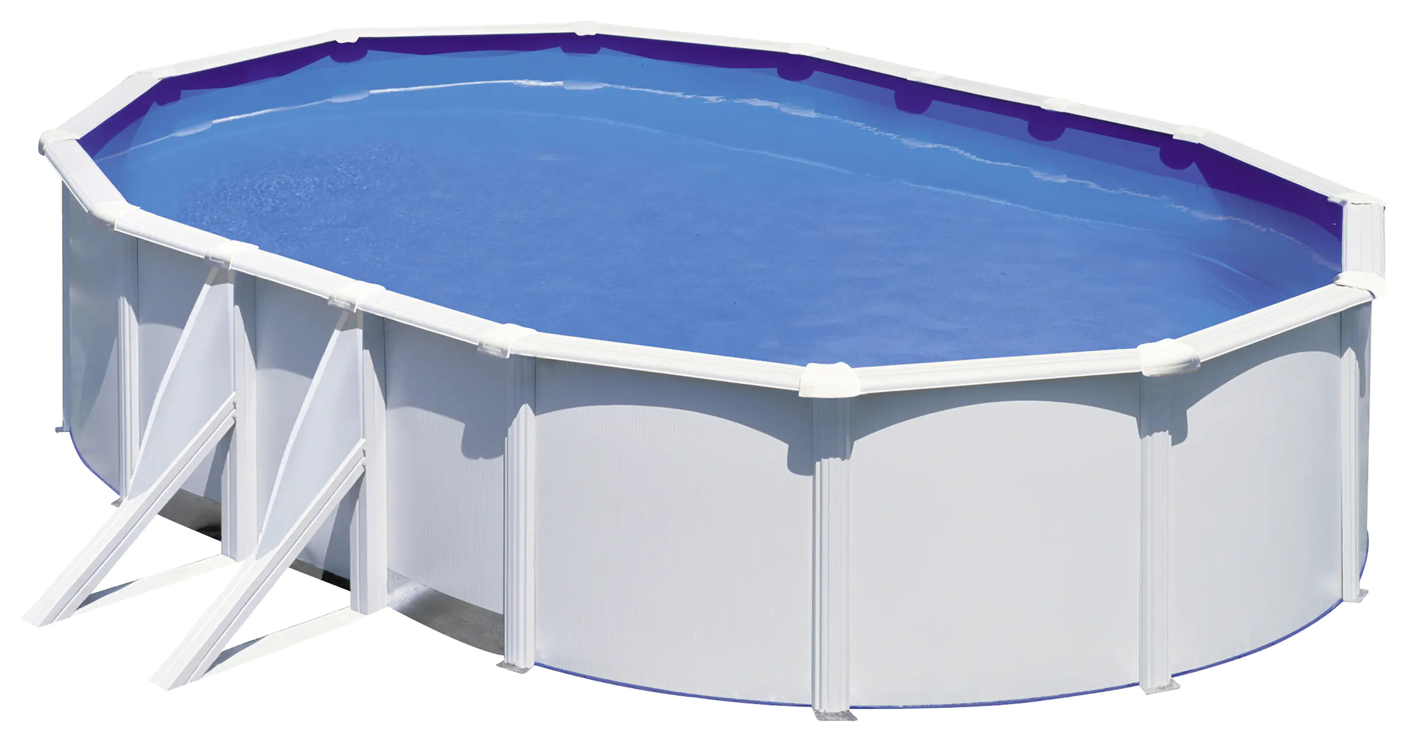 Gre Stahlwandpool Fidji oval 500 x 300 x 120 cm weiß