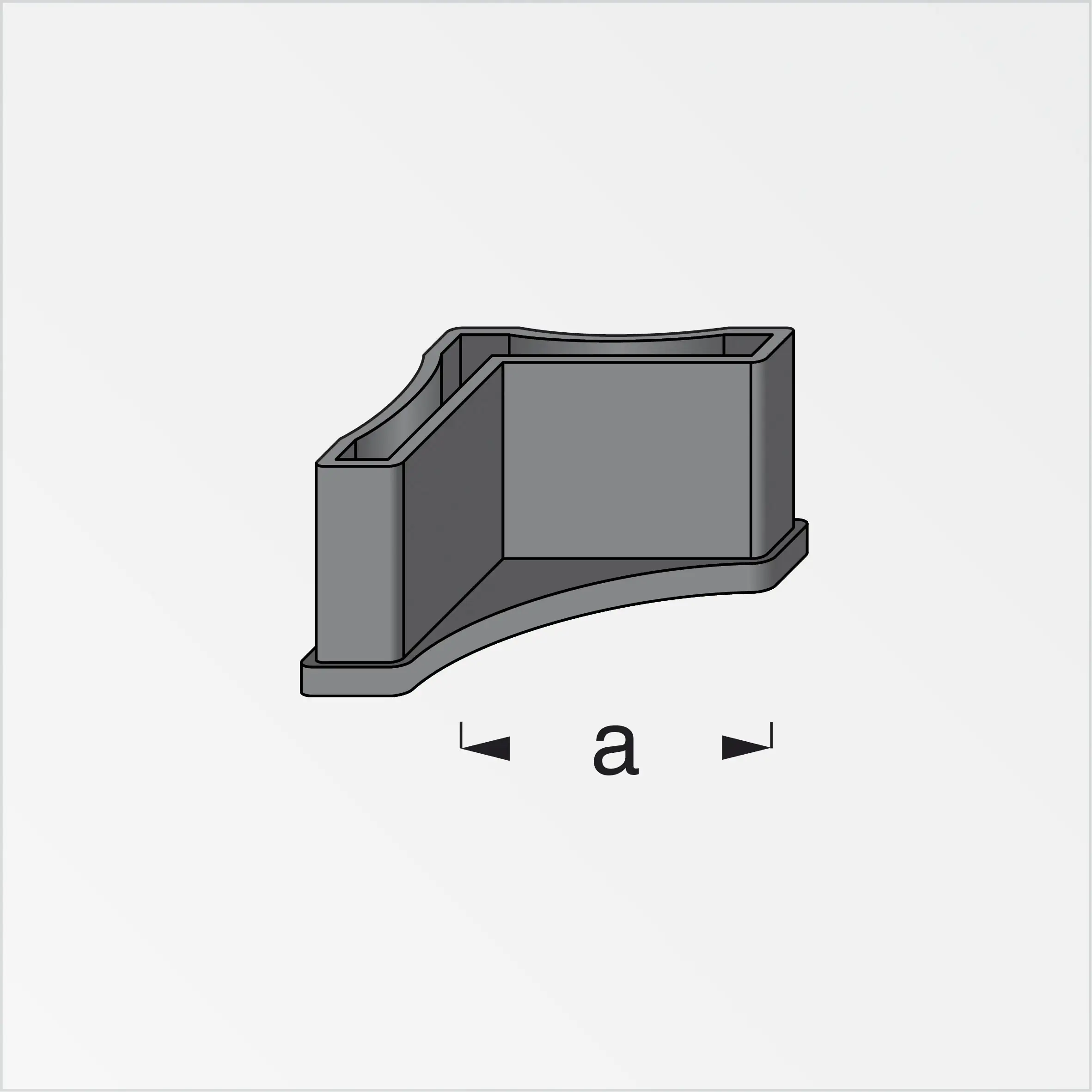 alfer Regalfuß 35.5 mm 35.5 mm PVC (Kunststoff) glatt schwarz