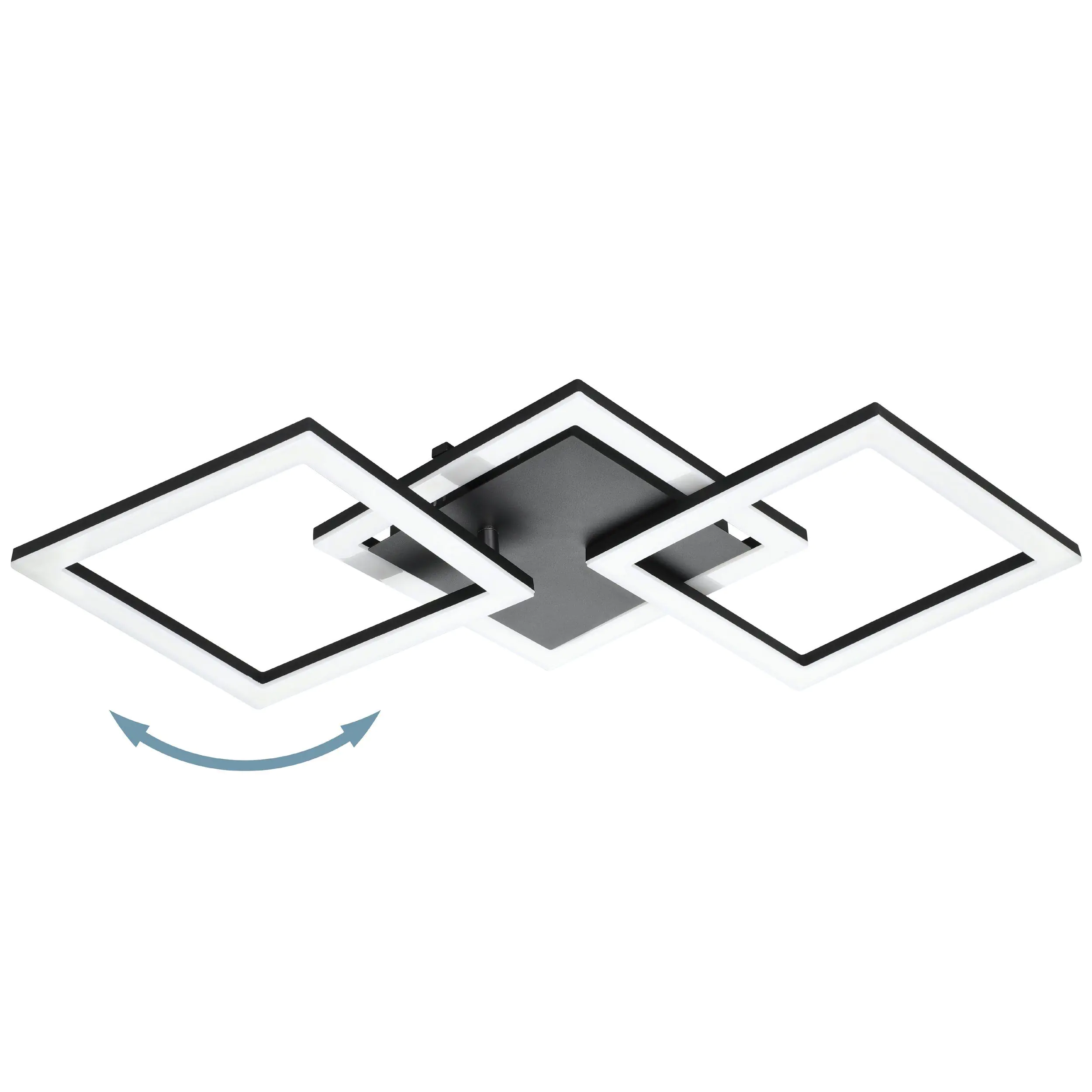 Eglo Connect LED Deckenleuchte Paranday-Z schwarz 65 x 31 cm