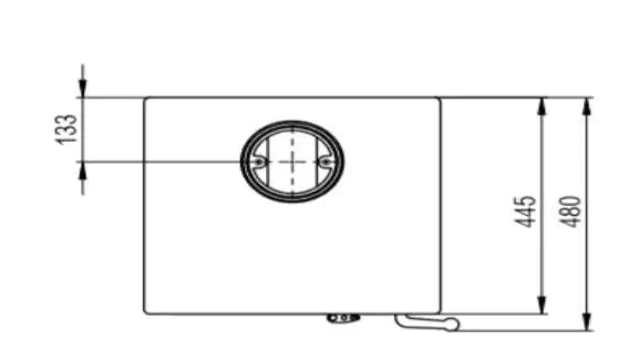 Thermia Kaminofen Zyklon Naturstein, Stahl schwarz, 6 kW