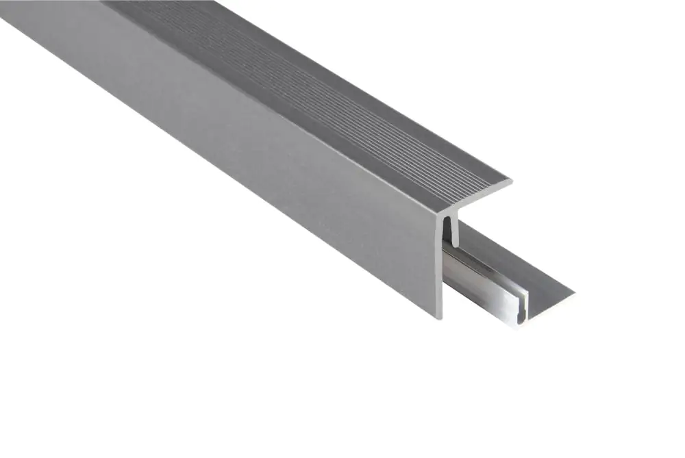Kovalex Seitenabschluss WPC 250 x 6,4 x 4,8 cm grau inkl. Befestigung