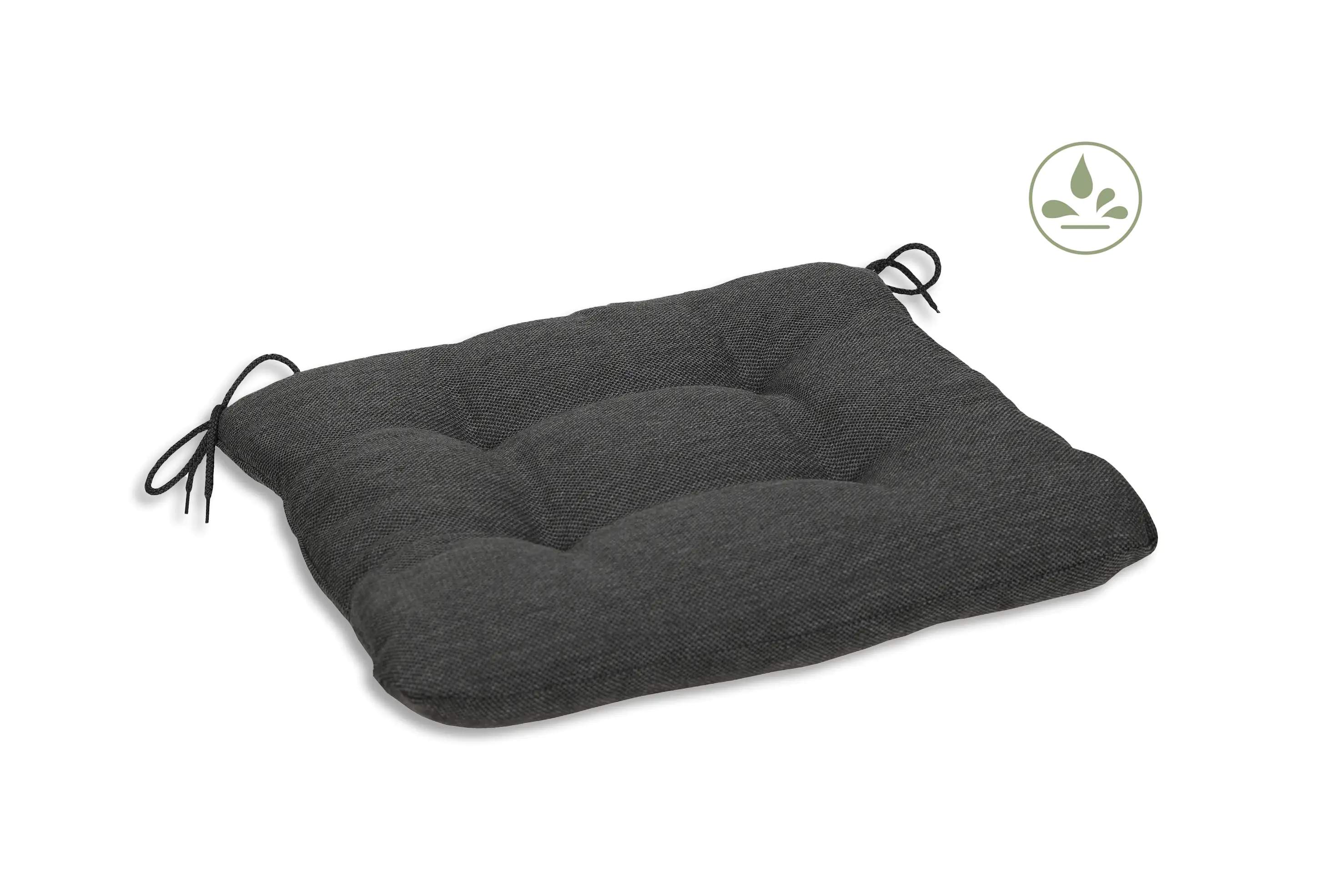 GO-DE Sitzkissen Carina 38 cm x 38 cm x 5 cm, grau, anthrazit