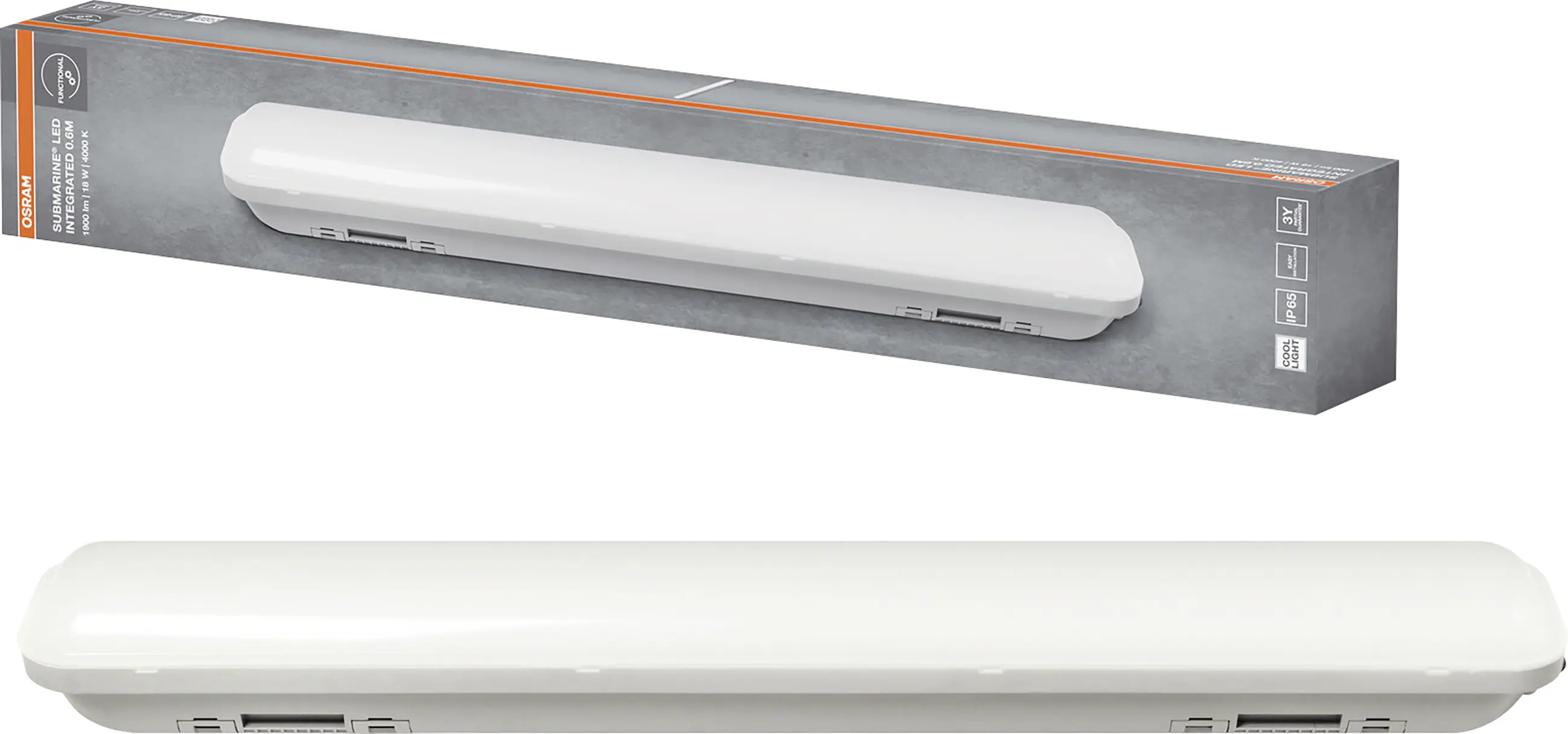 Osram LED-Feuchtraumleuchte Submarine Integrated 59 cm neutralweiß grau