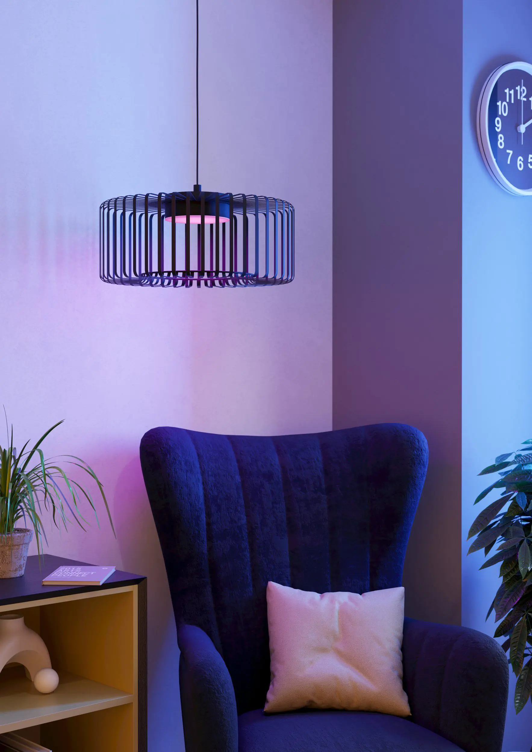 Eglo Connect LED Pendelleuchte Ginestrone-Z schwarz 45 x 110 cm