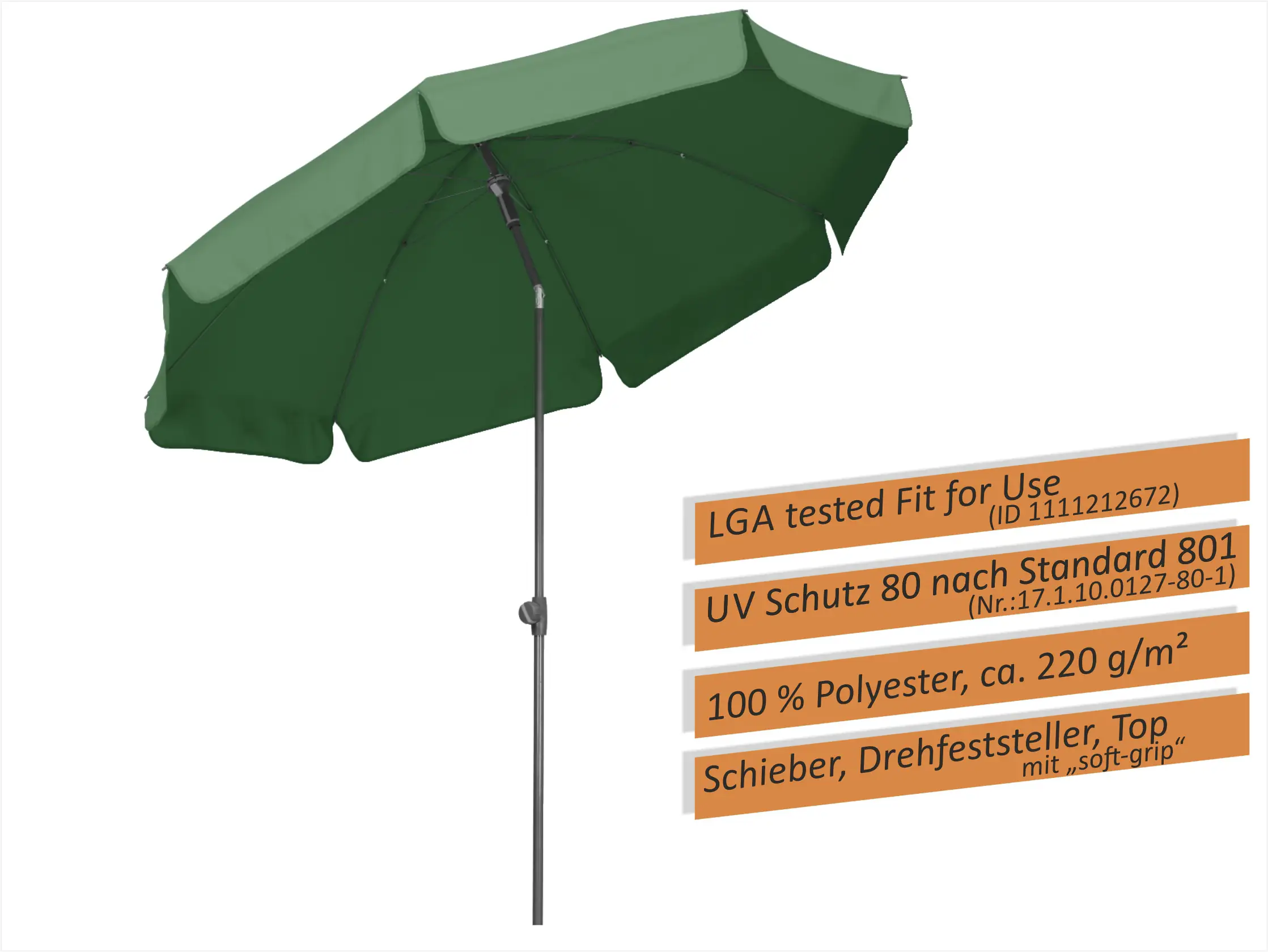 Schneider Sonnenschirm Aquila grün Ø 250 cm