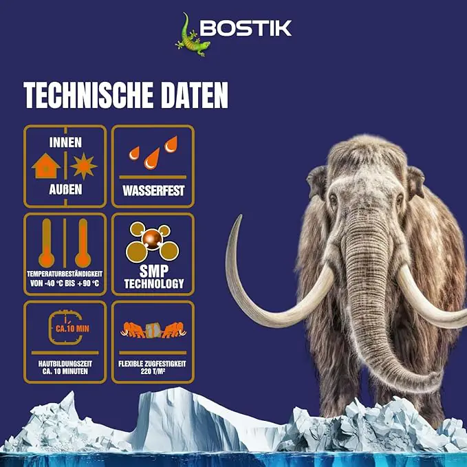Bostik Montagekleber Mamut Glue Sparpack 6 x 450 g weiß