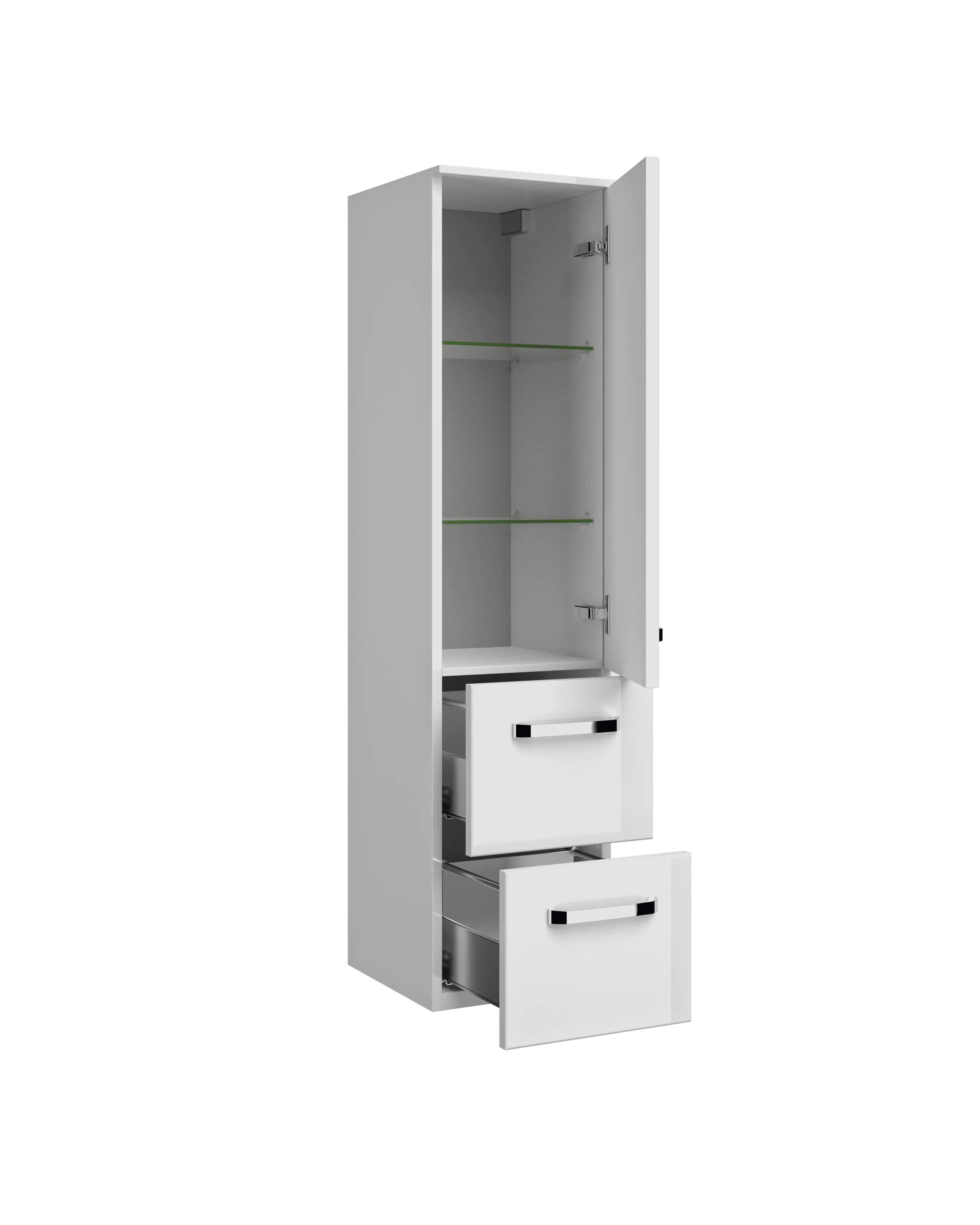 Pelipal Midischrank Fokus 4010 weiß hochglanz, weiß glanz