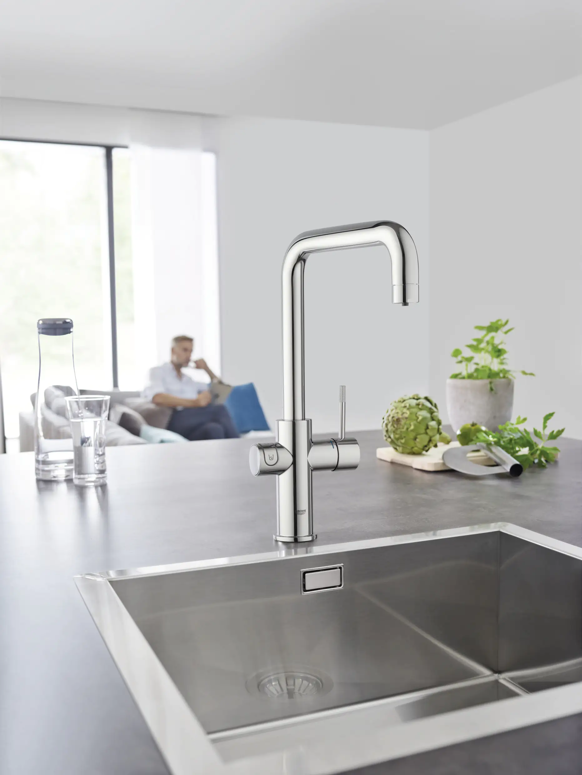 Grohe Blue Home U-Auslauf Starter Kit chrom