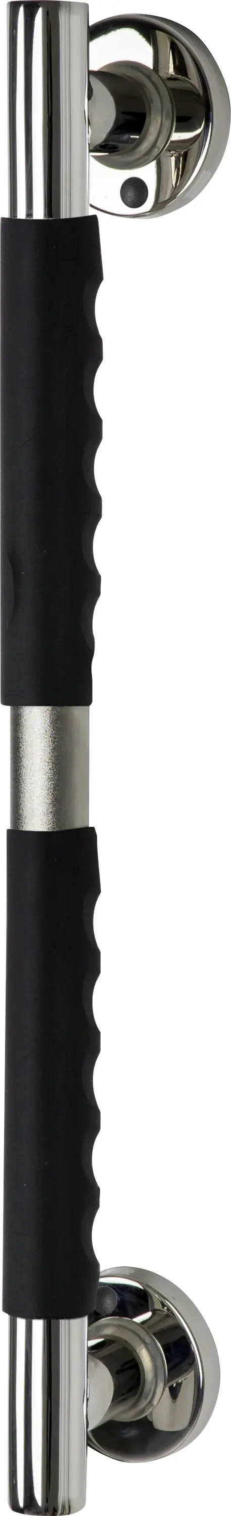Ridder Dusche Haltegriff Ken L 59,5 cm chrome/schwarz rutschhemmender Grifffläche 
