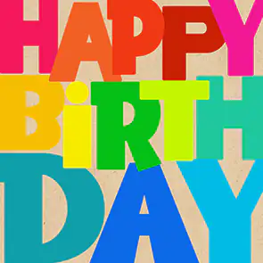 Servietten Happy Birthday bunt 33 x 33 cm 20 Stück