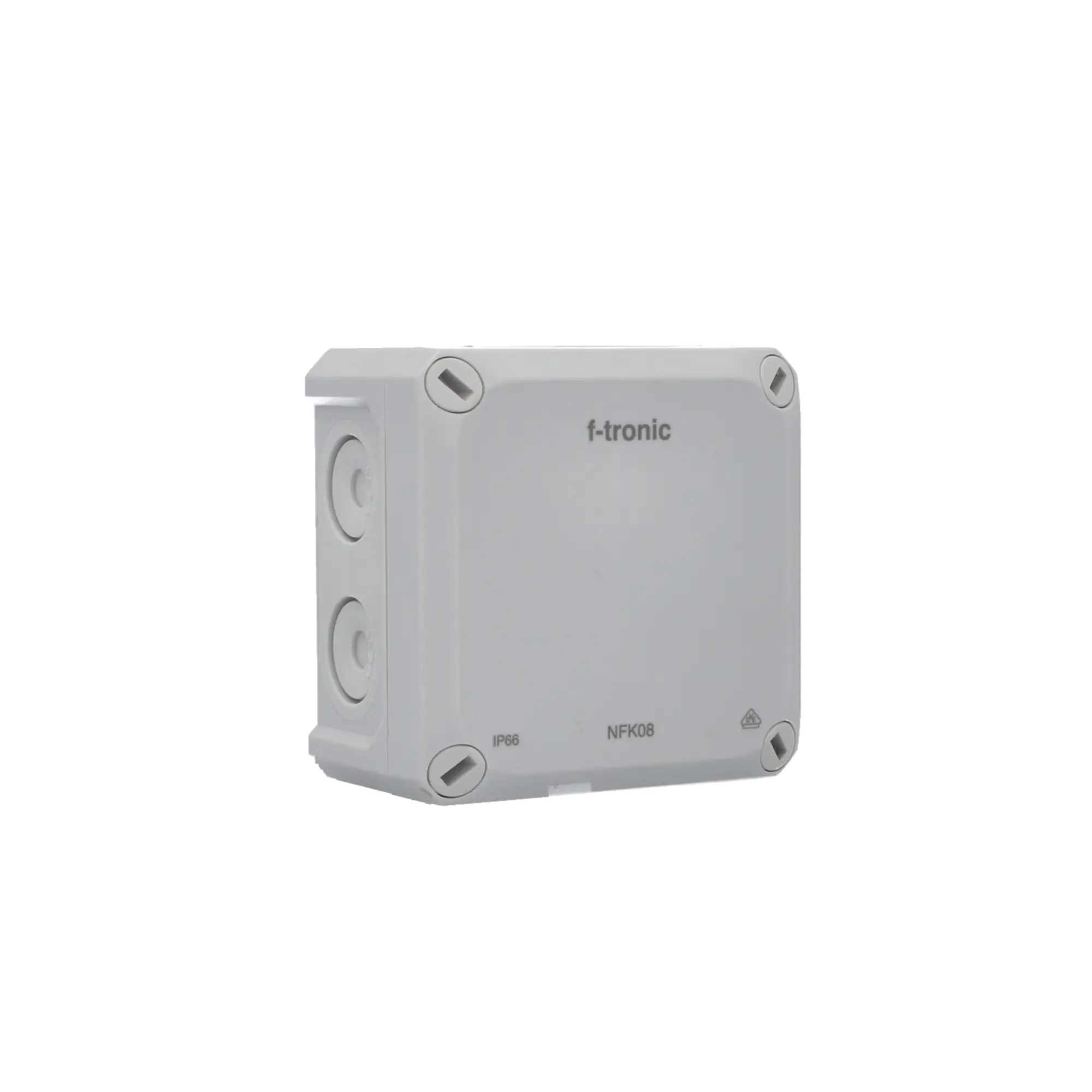 Abzweigkasten Aufputz IP66 mit Klemmleiste 85x85x54mm grau