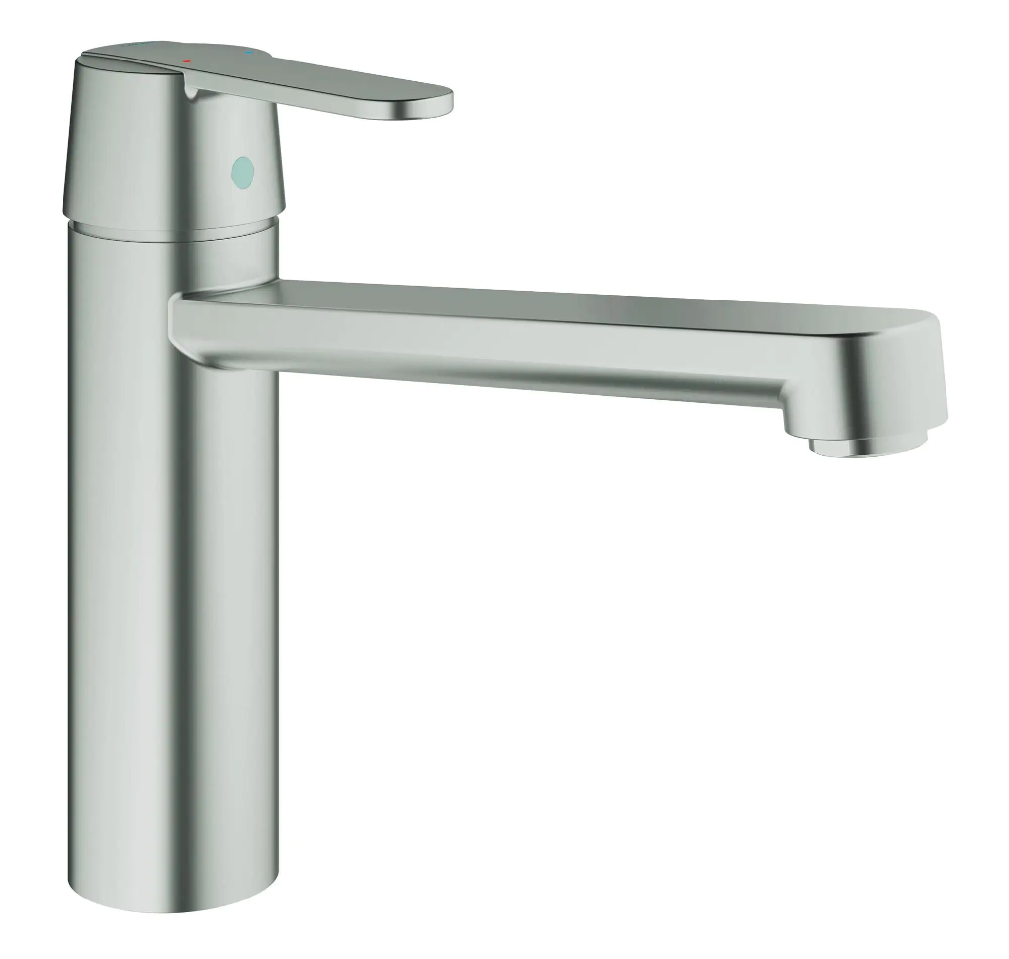 Grohe Spültischarmatur Get supersteel, mittelhoher Auslauf