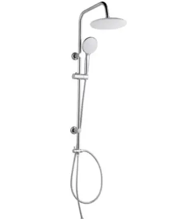 Primaster Duschsystem Aqua White verchromt
