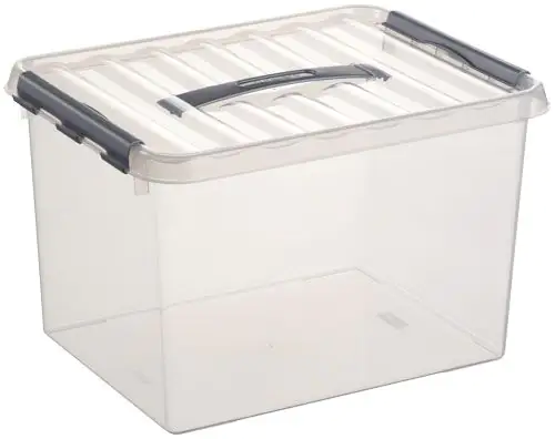 Sunware Aufbewahrungsbox Q-Line mit Deckel 40 x 30 cm 22 L transparent