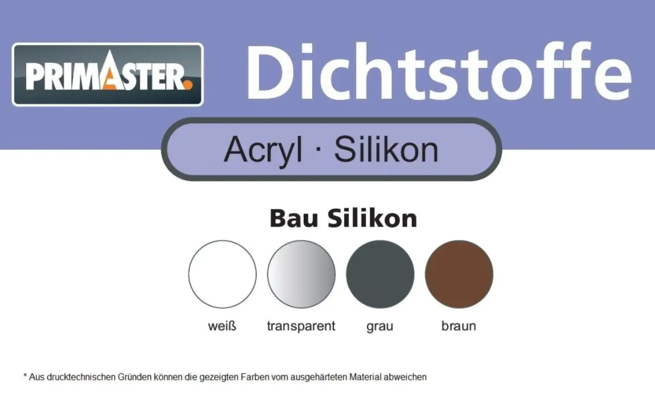 Primaster Bau und Fenster Silikon transparent 310 ml