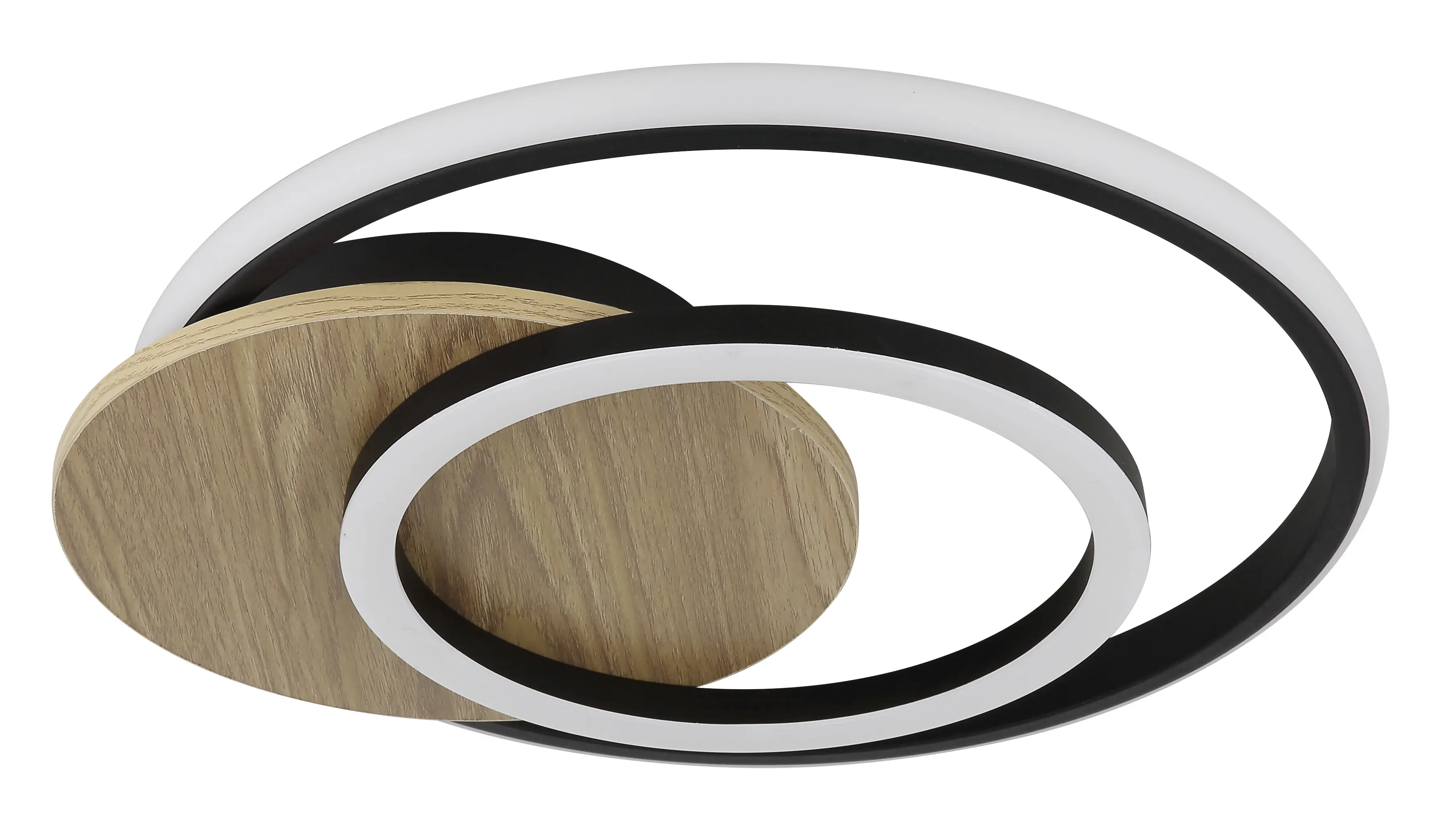 Globo Deckenleuchte Julio 38 x 36 cm holzoptik dunkel warmweiß