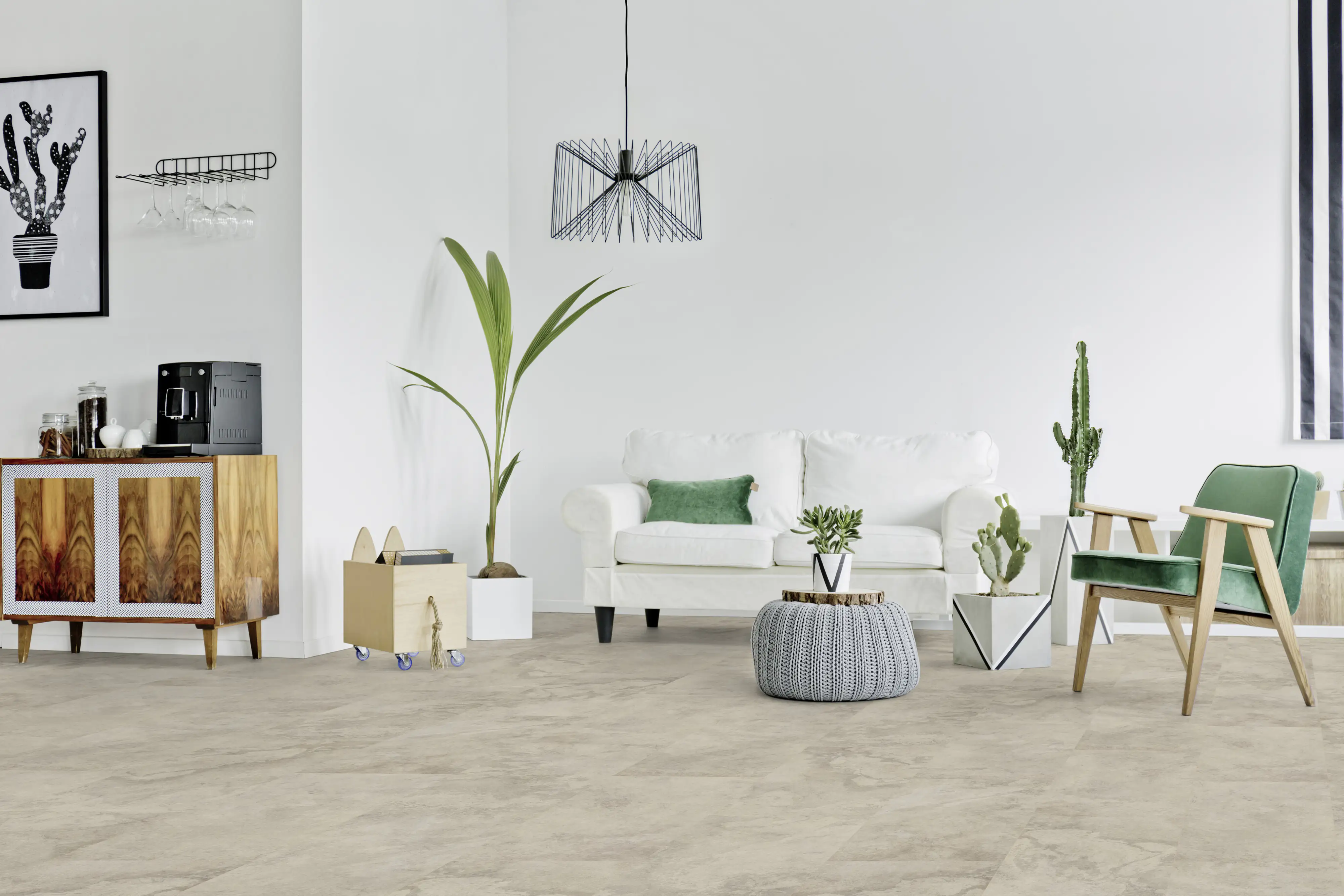 Classen Vinylboden Fliese Nimbus Beige 63,8 x 31 cm