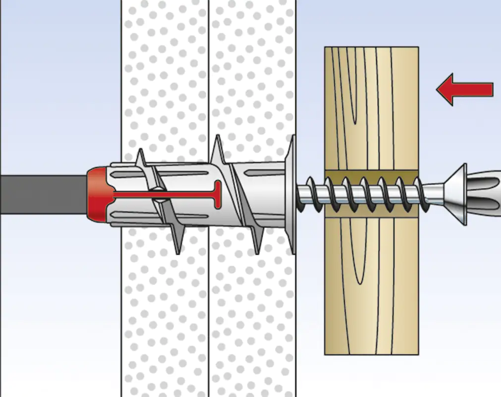 Fischer Gipskartondübel DuoBlade 44 mm - 40 Stück
