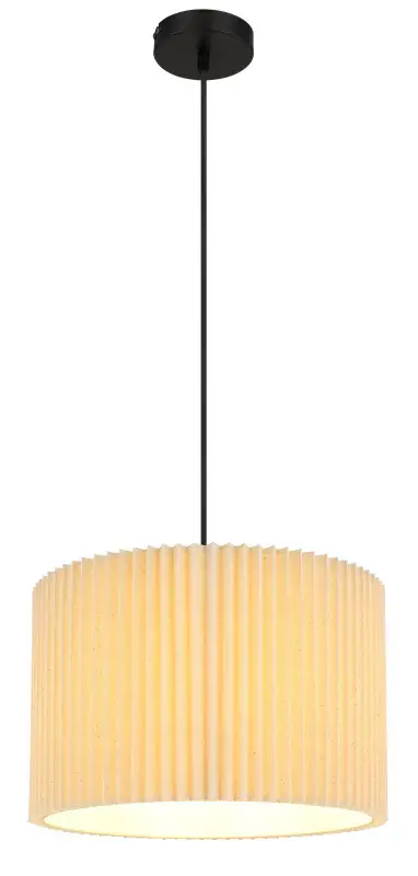 Globo Hängeleuchte Page Ø 38 x 120 cm schwarz matt