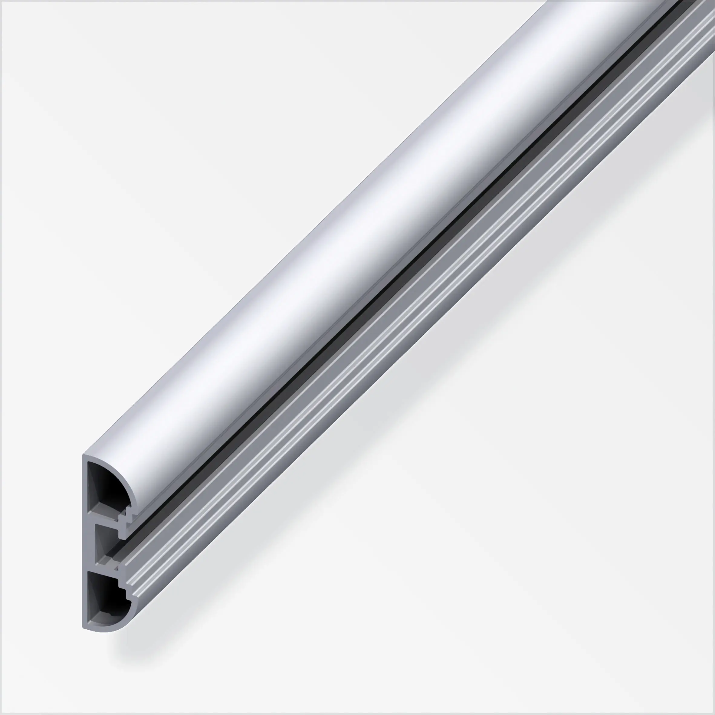 coaxis®-Profil, extraschmal 2.5 m, 27.5 x 11 mm Aluminium roh blank