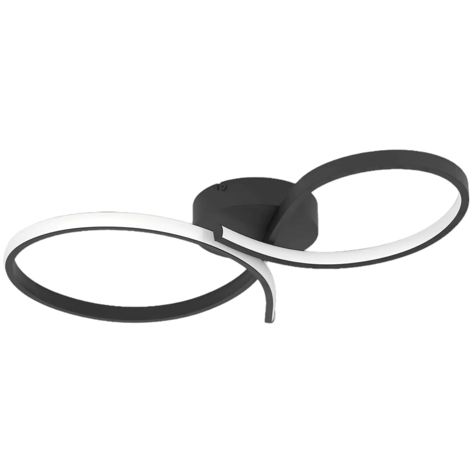 Eglo LED Deckenleuchte Serpins schwarz 60 x 34 cm