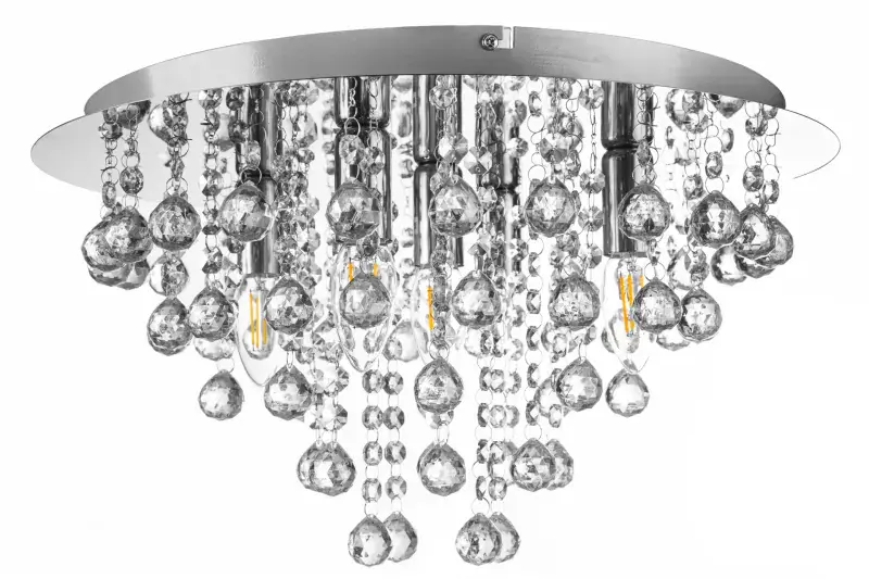 Globo Deckenleuchte London Ø 46 x 26 cm silber