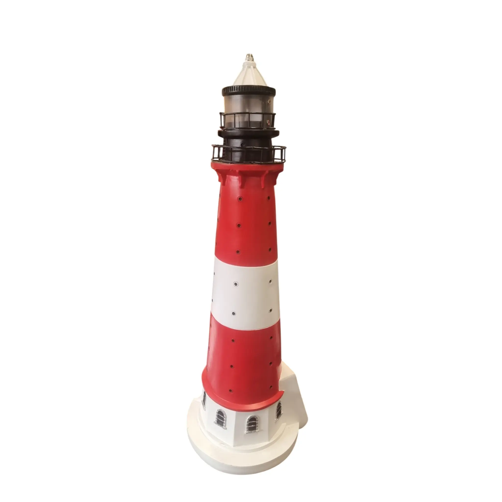 Dekofigur Leuchtturm 44,5 x 15 cm rot/weiß