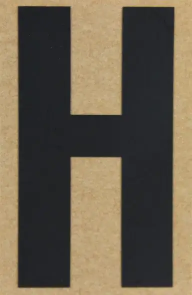 Conacord Klebebuchstabe "H" 55 x 50 mm