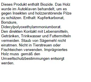 Staketenzaun 180 x 70 cm, kesseldruckimprägniert