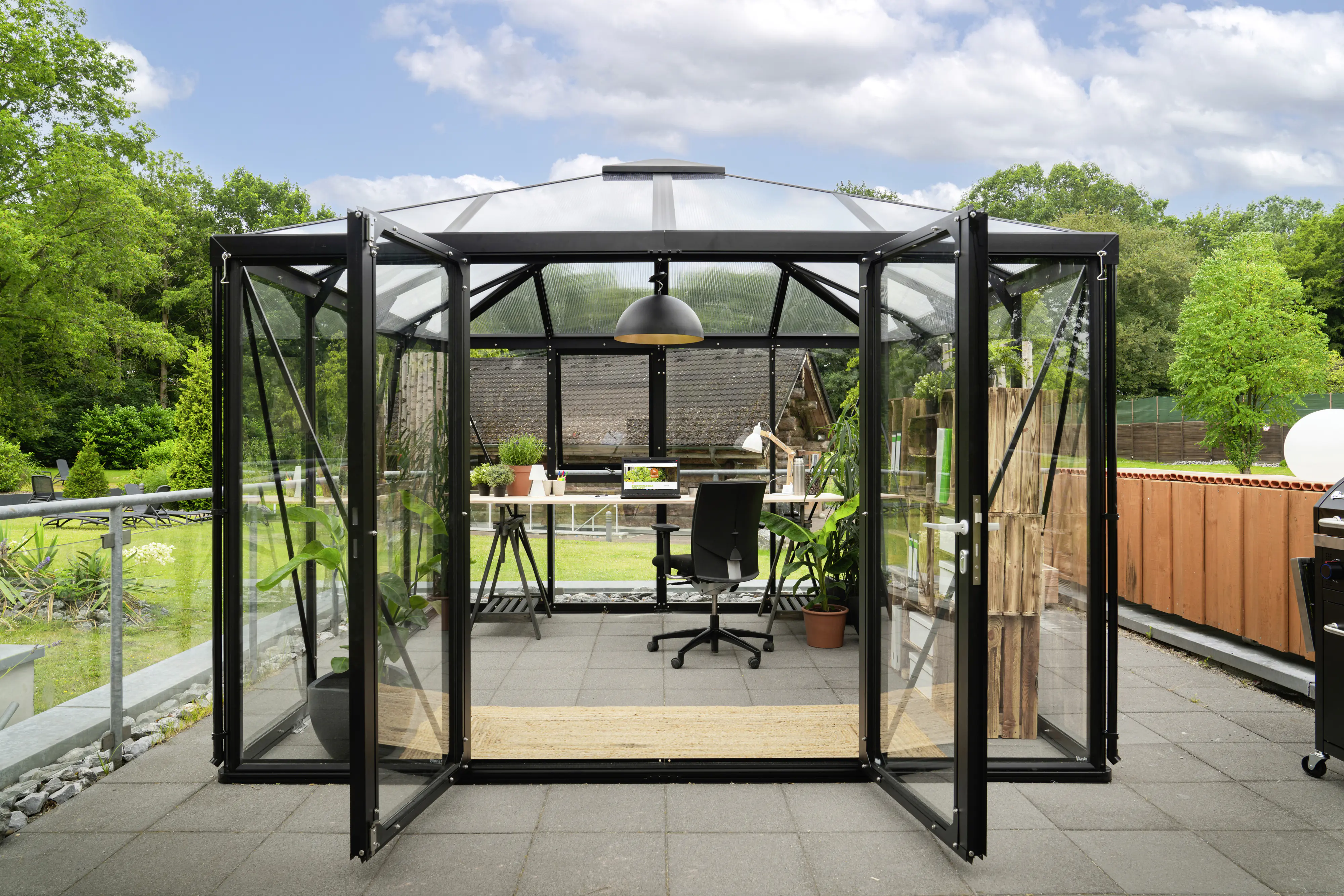 Vitavia Premium-Gewächshaus Minos 10200 317 x 322 cm 3 mm ESG