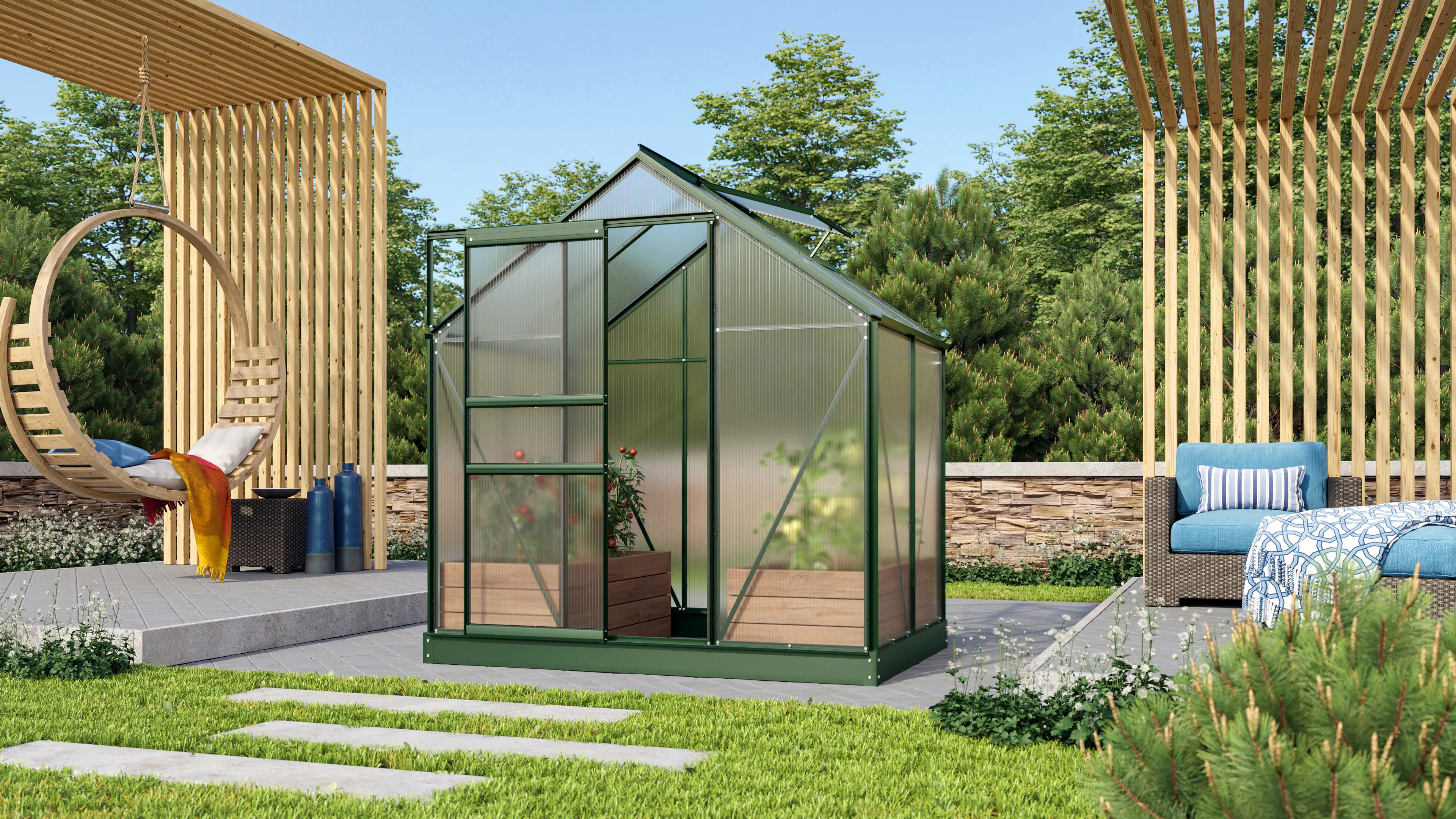 Vitavia Gewächshaus Venus 2500 192 x 130 cm 6 mm HPK