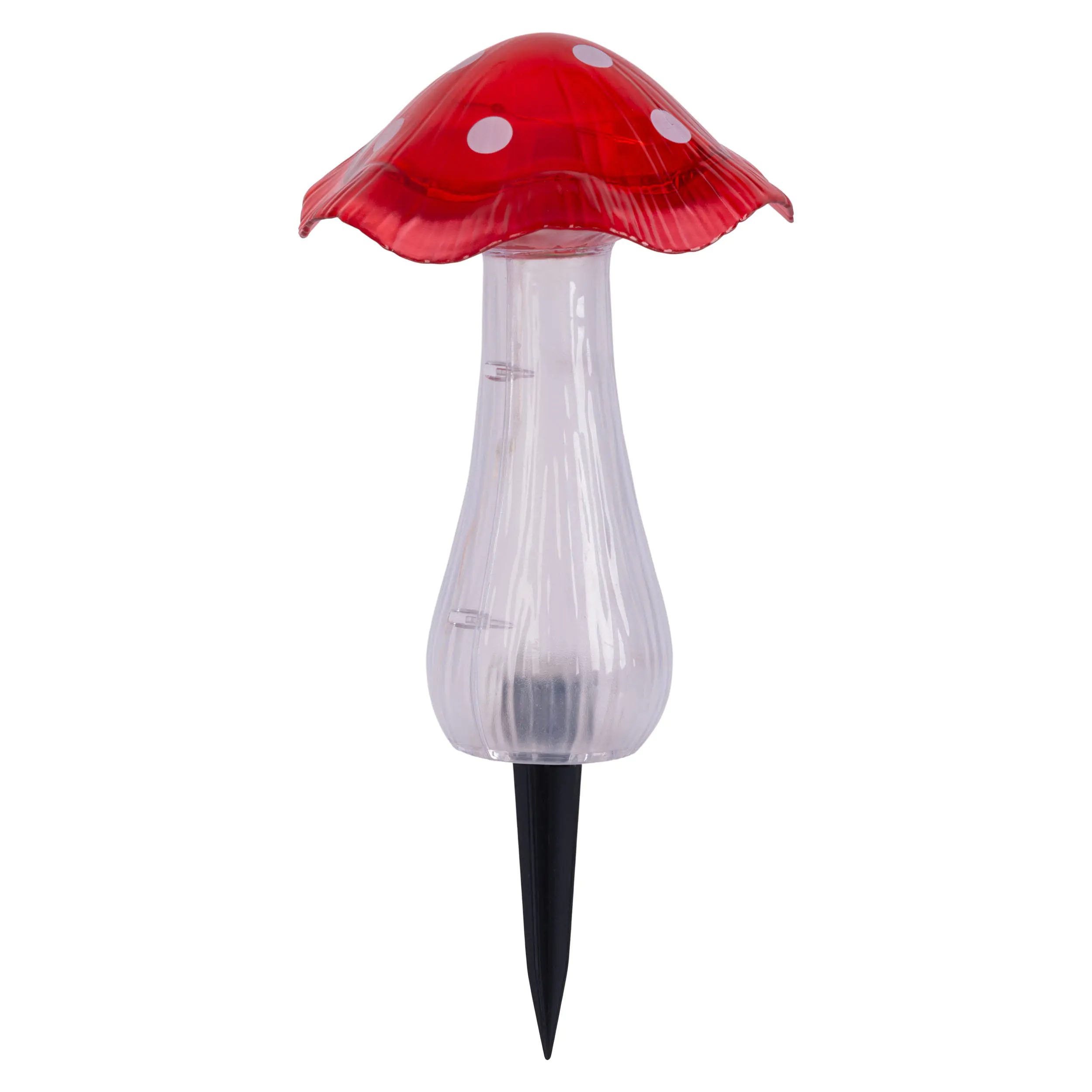 Light & More LED Solarleuchte Pilz rot