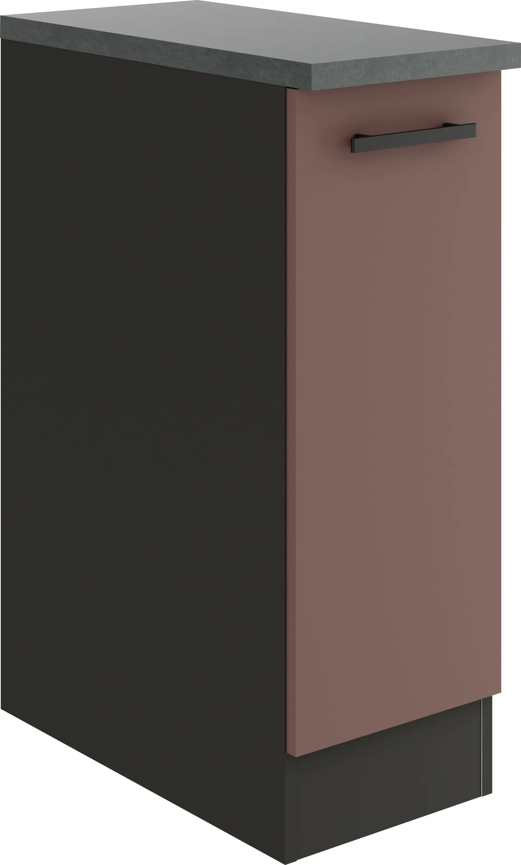 Optifit Unterschrank Nizza 407 rostrot/anthrazit matt 30 cm 