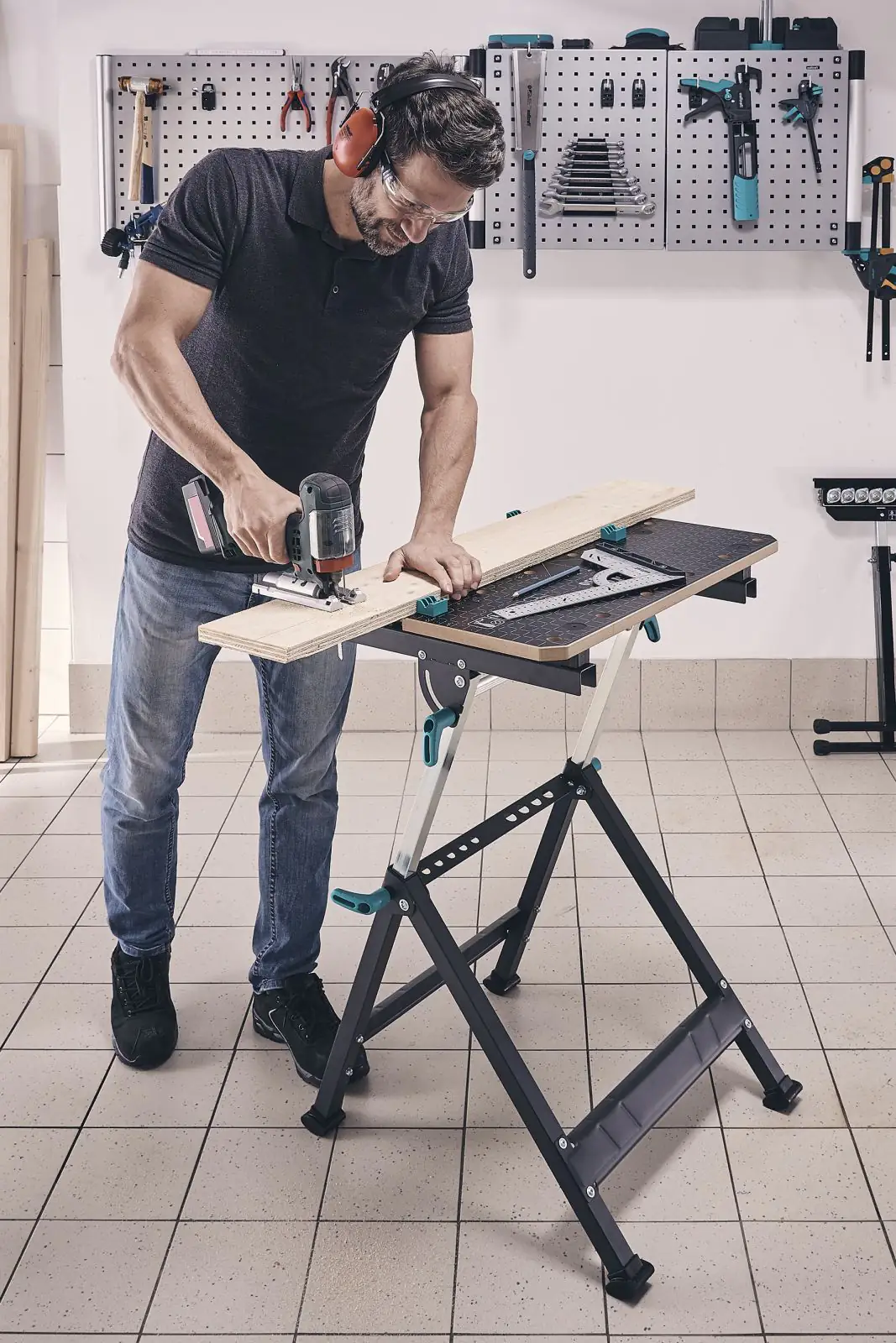 Wolfcraft Spanntisch MASTER 650 ERGO stufenlos höhenverstellbar