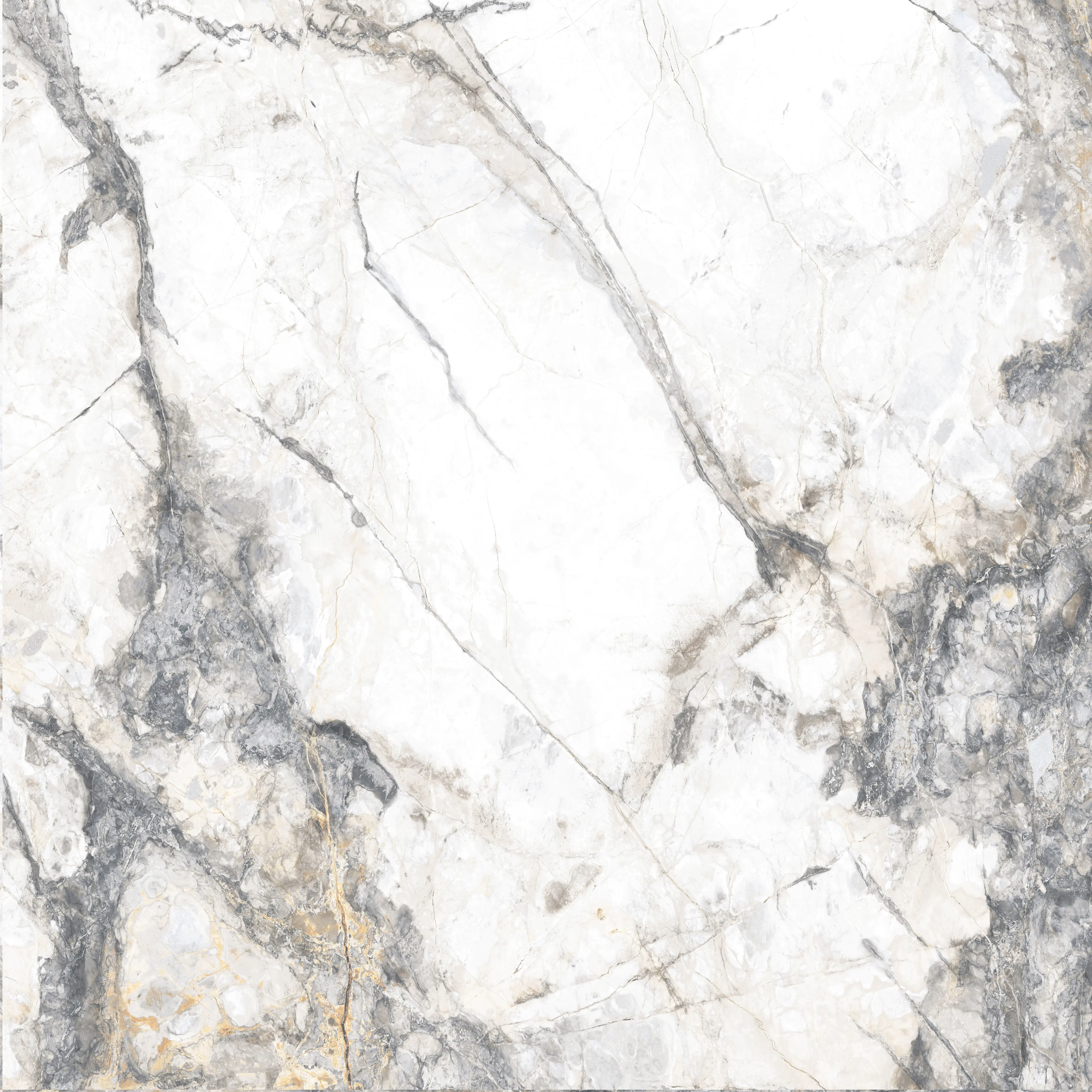 Bodenfliese Feinsteinzeug Caldera 60 x 60 cm silver
