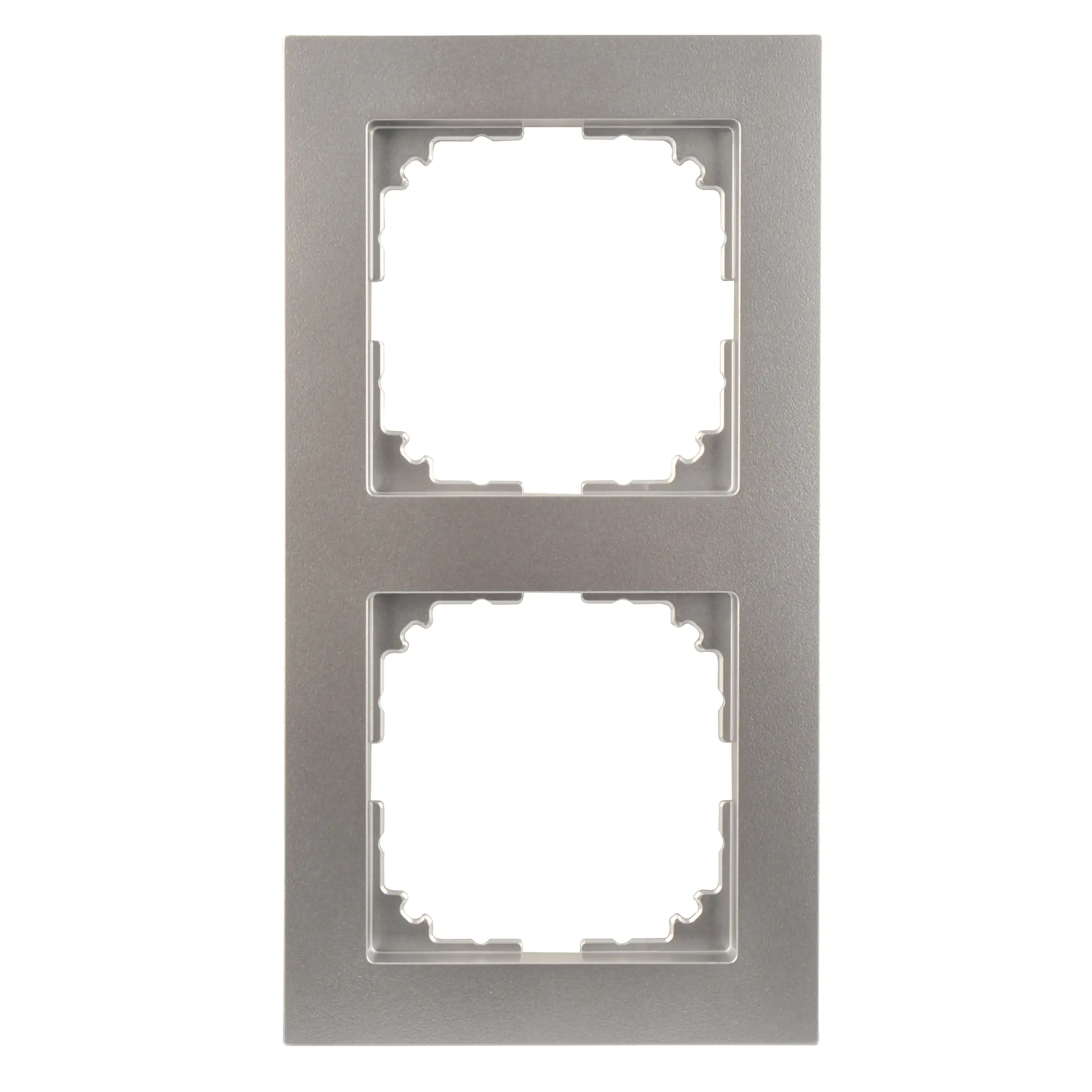 Merten Abdeckrahmen 2-fach Serie M-Pure, Aluminium, MEG4020-3660