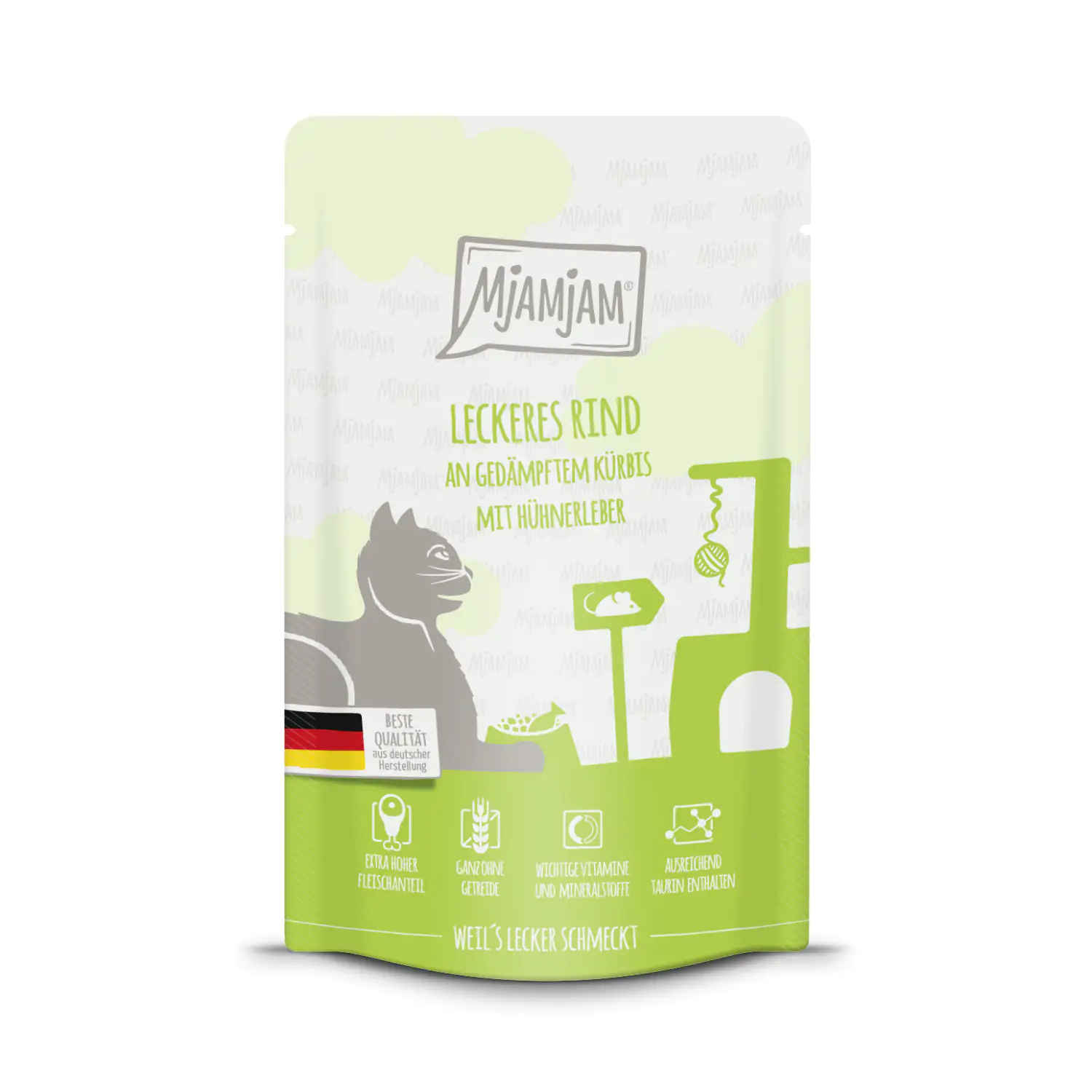 MjAMjAM - Quetschie - leckeres Rind an gedämpftem Kürbis 125 g 125 g