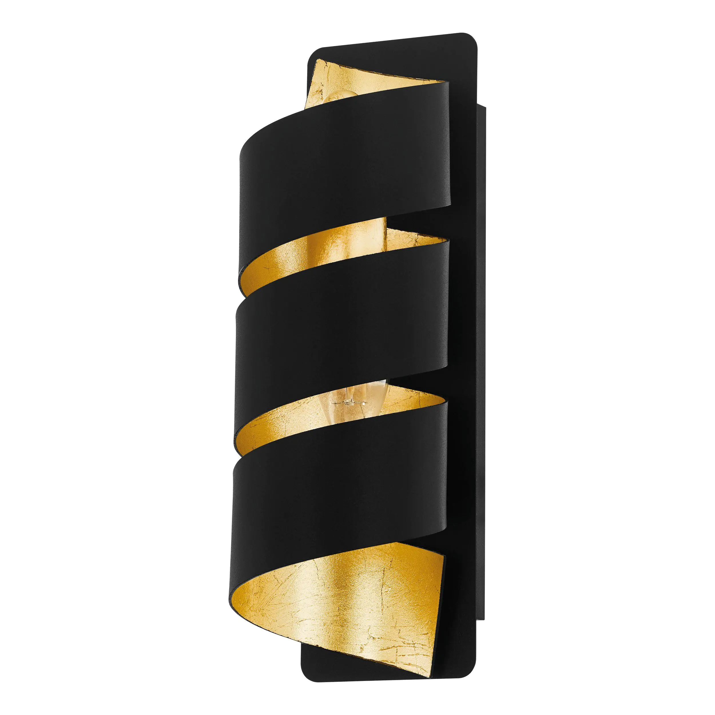 Eglo Wandleuchte Elizondo E14 schwarz / gold