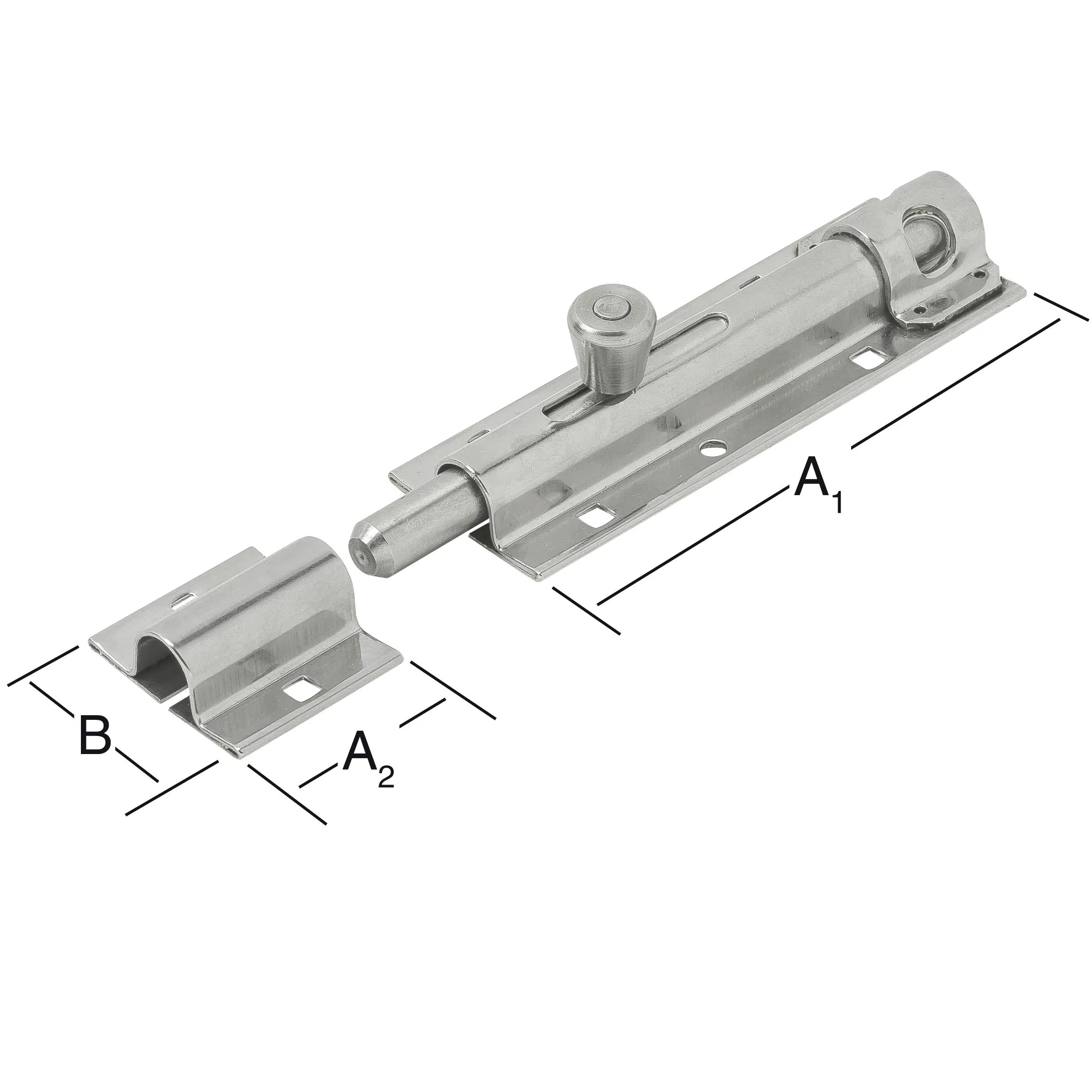 Vormann Türschlossriegel 130/40 x 43.5 mm