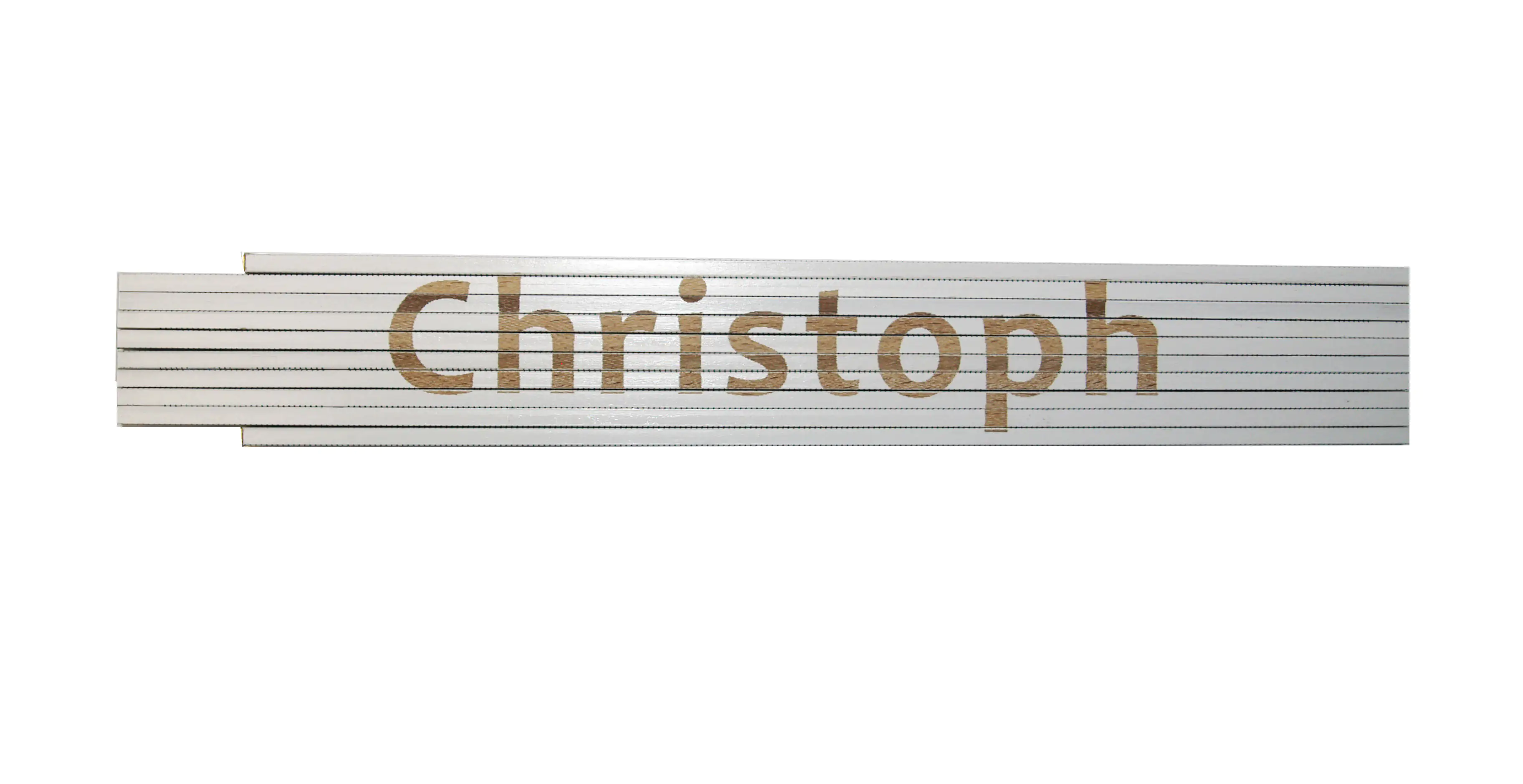 Zollstock Christoph 2 m weiß