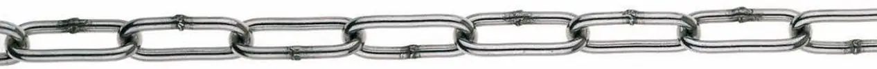 Conacord Rundstahl Kette 3 mm Edelstahl Form C, 26 mm x 5,5 mm