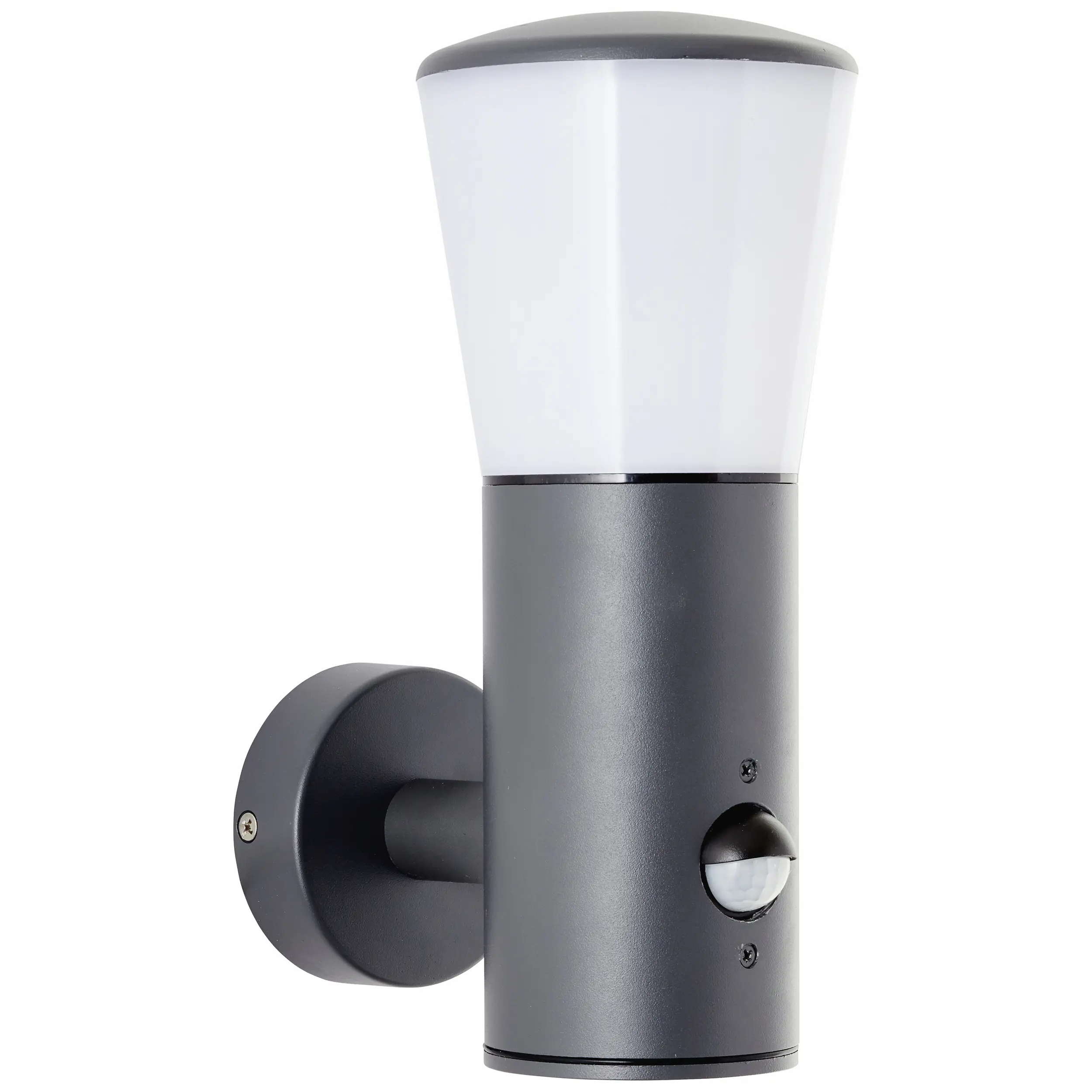 Brilliant LED Außen-Wandleuchte Cliffi aluminium mit Bewegungsmelder E27 28 W