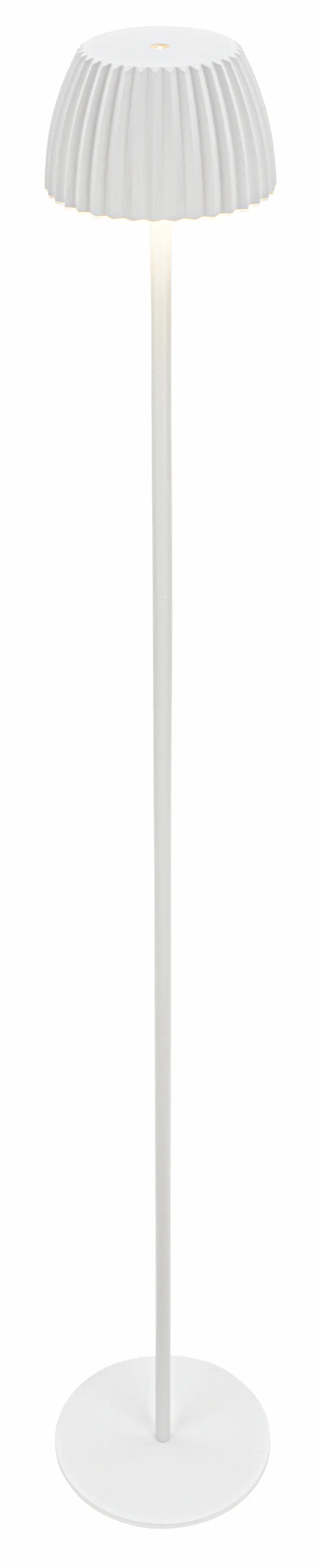 Briloner LED-Stehleuchte Riffle mit Akku weiß dimmbar