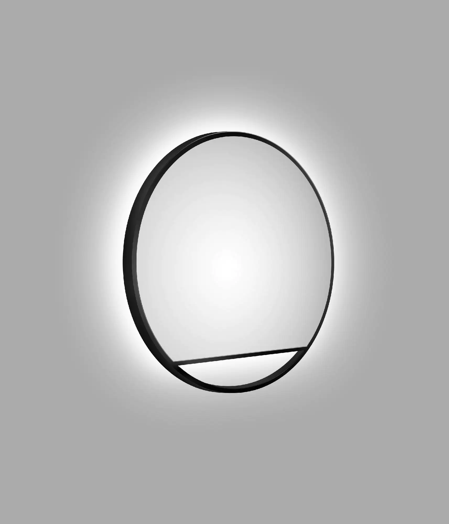DSK LED Lichtspiegel Silver Cosmos Ø60 cm, schwarz