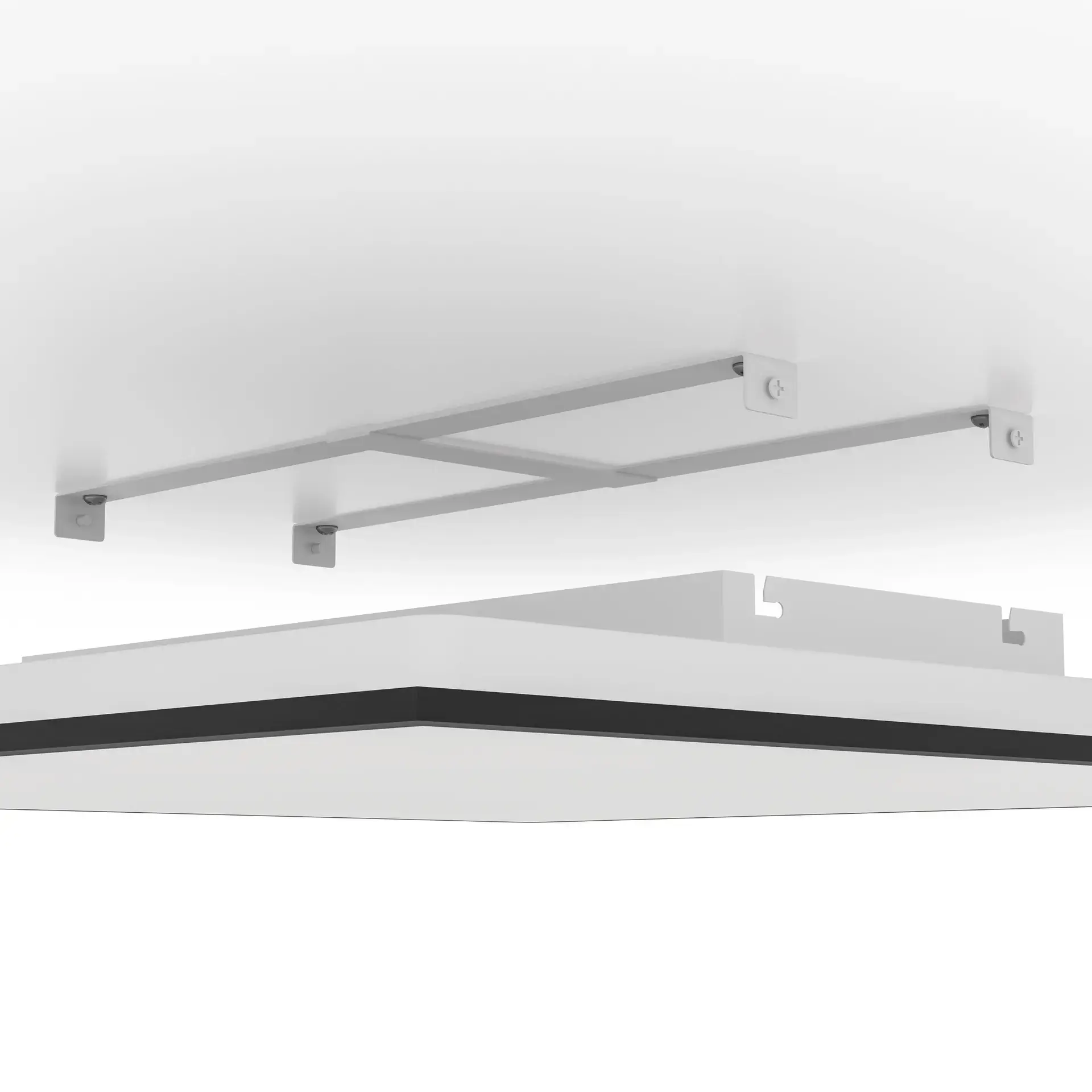 Eglo LED Deckenleuchte Moradillo schwarz 59,5 x 59,5 cm warmweiß-kaltweiß