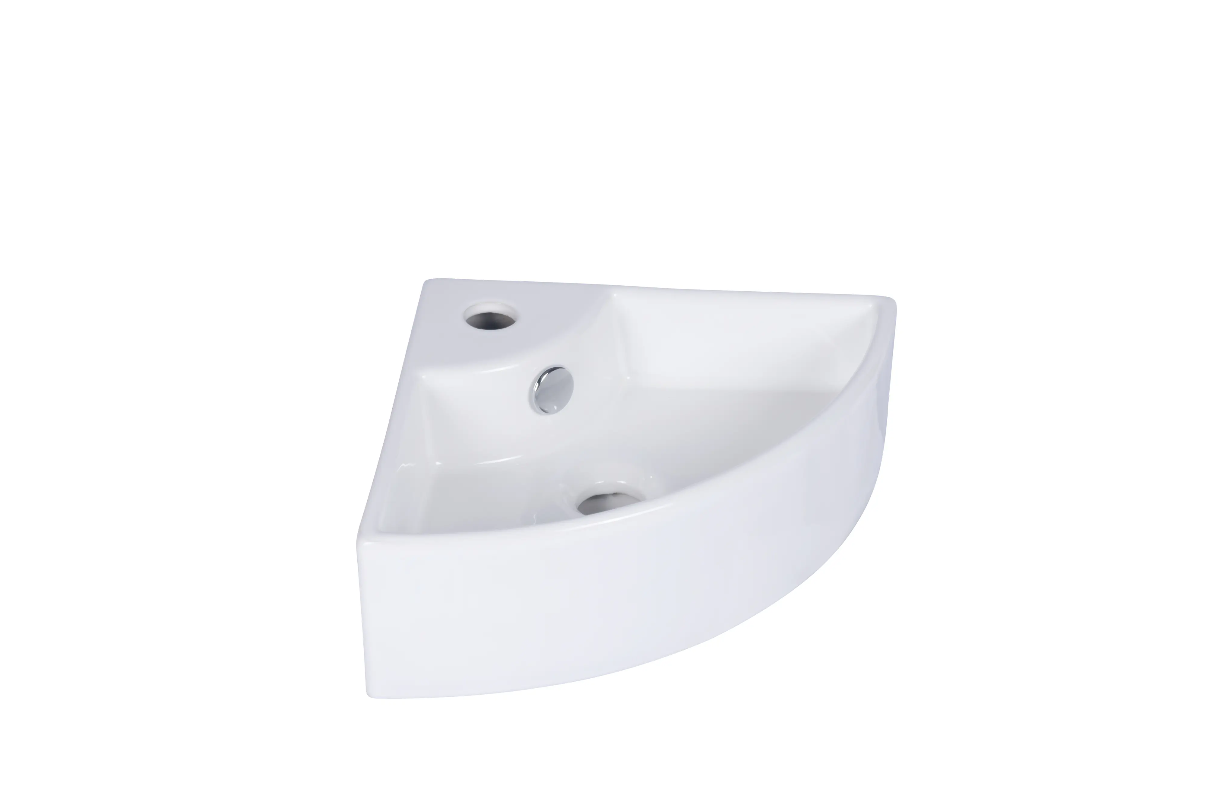 Primaster Eckwaschbecken Keramik Sirena 46 x 32,5 cm weiß