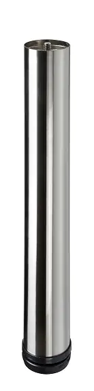 Hettich Möbelfuß 6,0 x 40 - 43 cm Edelstahl-Optik - 1 Stück