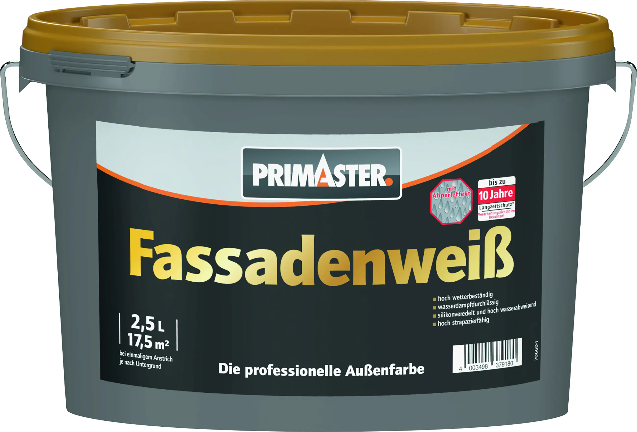Primaster Fassadenweiß 2,5 L weiß