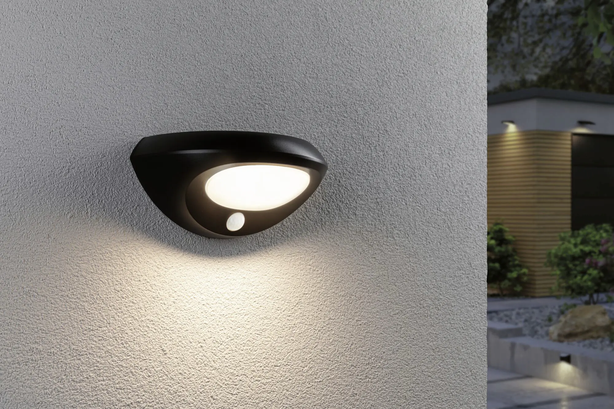 Paulmann Solar-Wandleuchte Soraya anthrazit warmweiß mit Bewegungsmelder